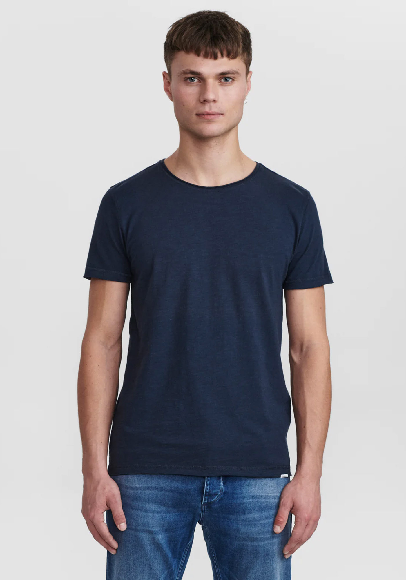 GABBA Μπλούζα της σειράς Konrad Straight Slub - 2200220002 580 Navy