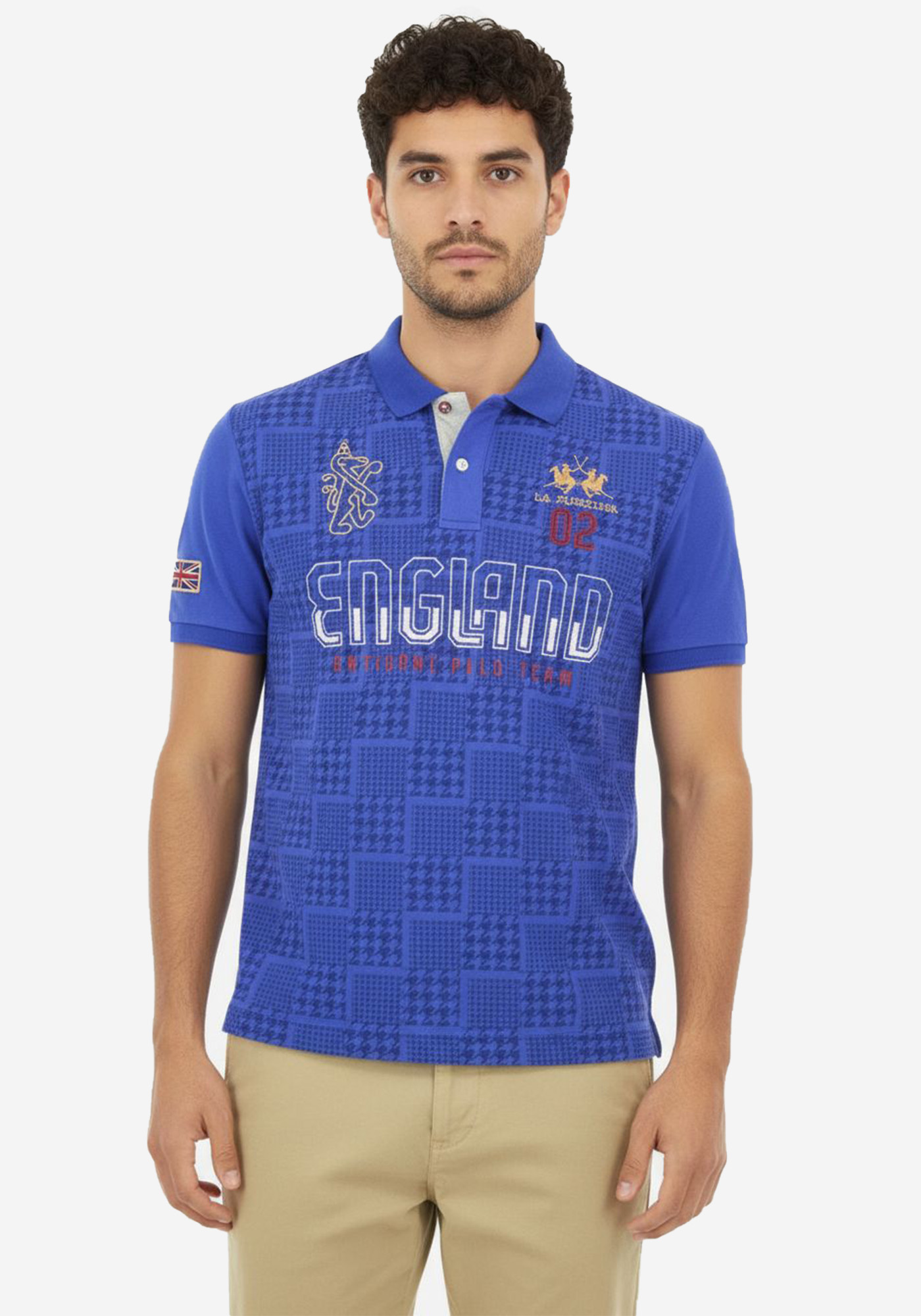 La Martina Polo της σειράς PRE Collection - MAP602 PK187 F7439 Dazzling Blue Sodali