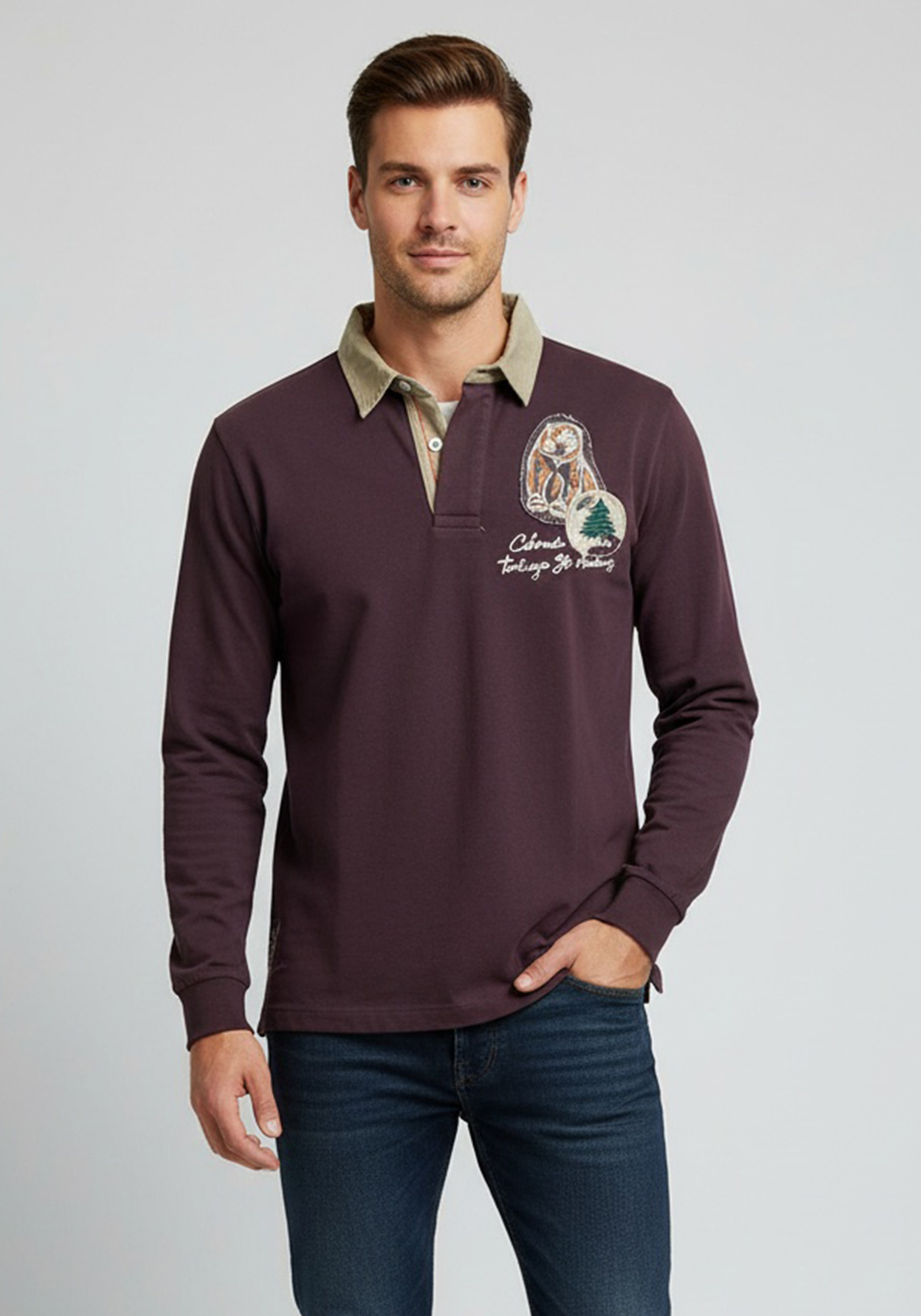 La Tortuga La Tortuga Polo της σειράς Contrast - 10I6100U0095183 7807 Brown