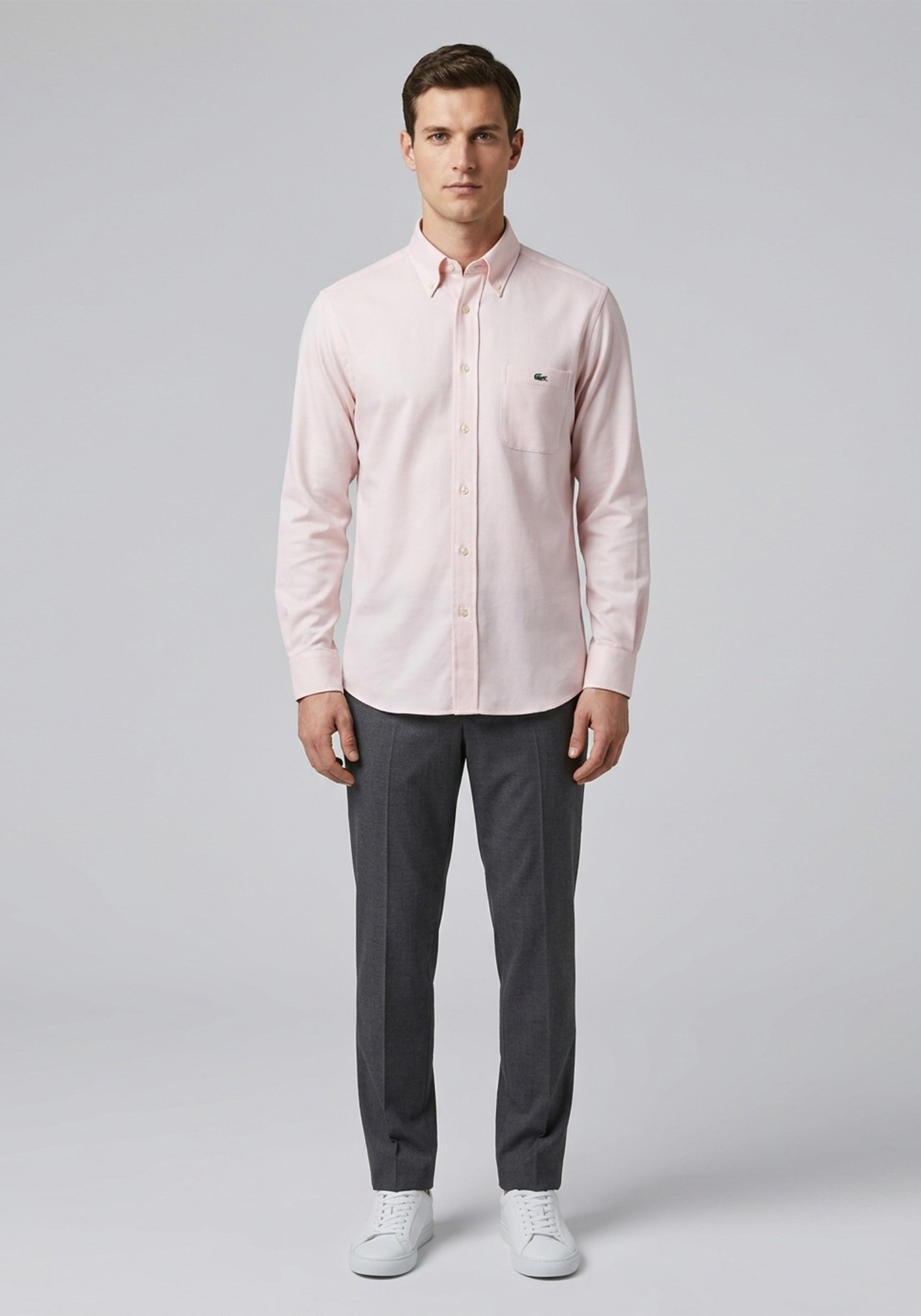 Lacoste Πουκάμισο Basic - CH2517 Τ03 Ash Pink φωτογραφία