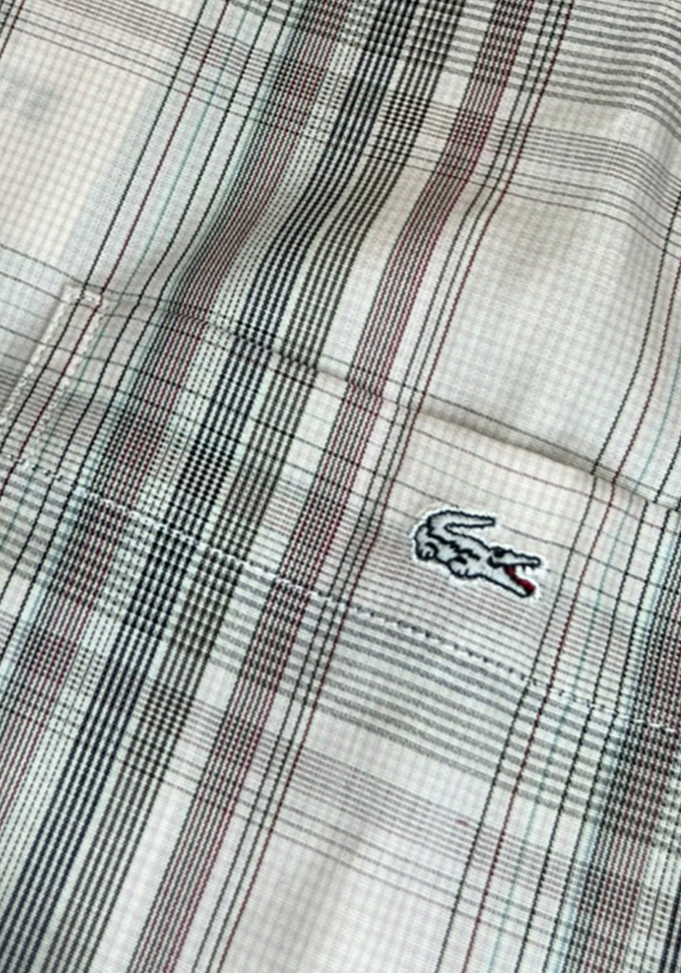 Lacoste Πουκάμισο Checkered- CH2033 522 White/Marine φωτογραφία