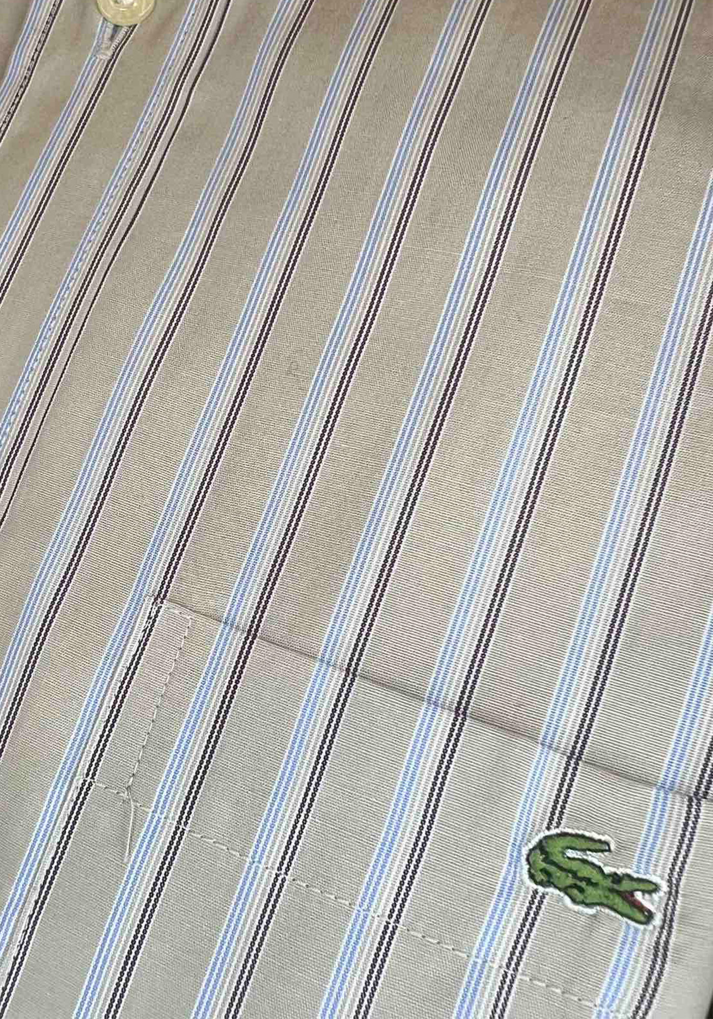 Lacoste Πουκάμισο Stripe - CH2843 H6K Elephant/Ciel φωτογραφία