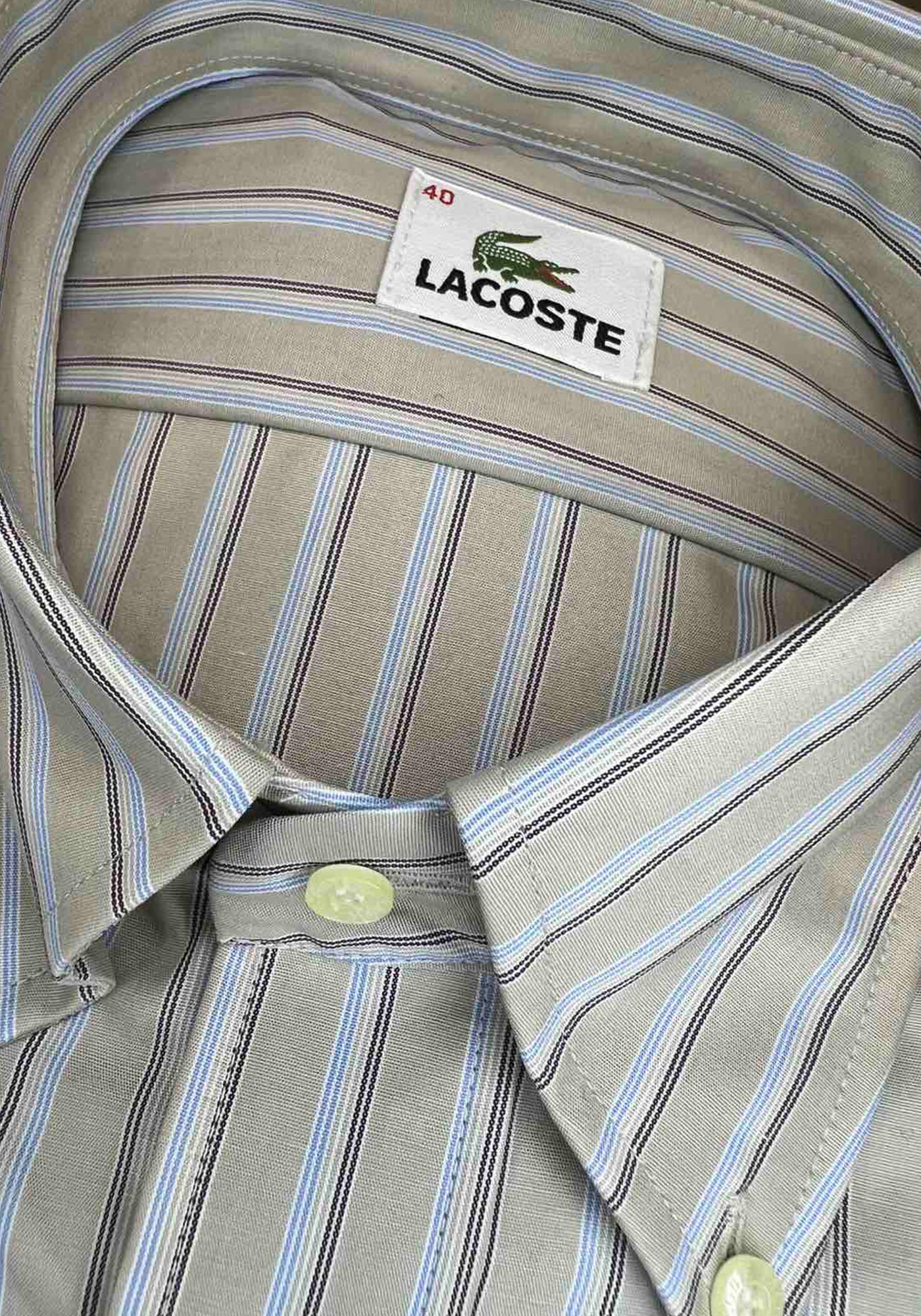 Lacoste Πουκάμισο Stripe - CH2843 H6K Elephant/Ciel φωτογραφία