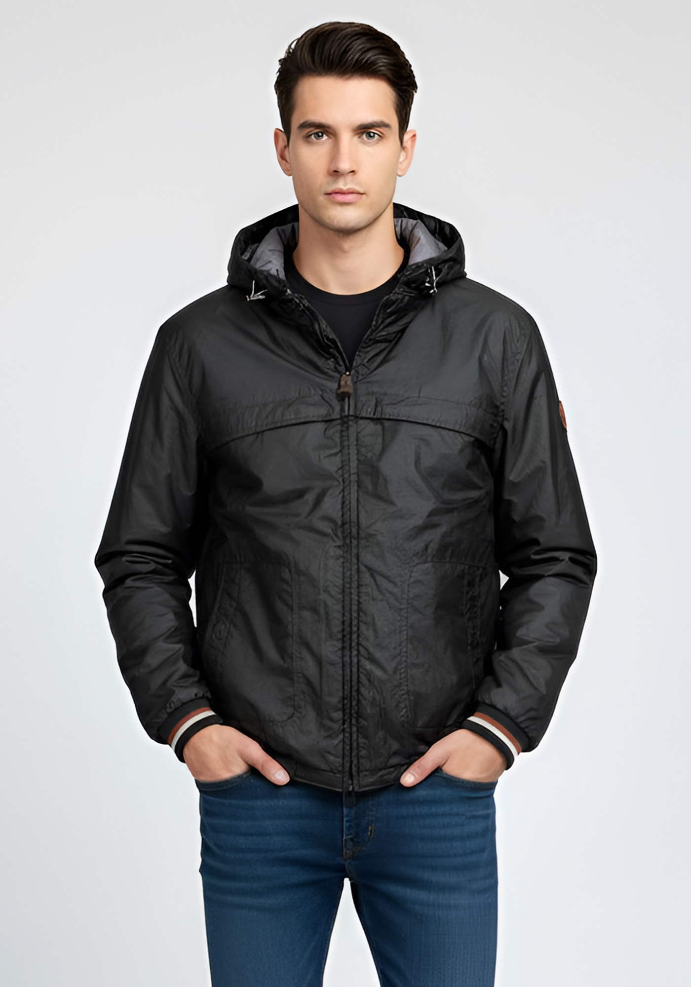 MCS Marlboro Classics MCS Malboro Classics Μπουφάν της σειράς Oats - 5LW5838 L0095123 099 Black