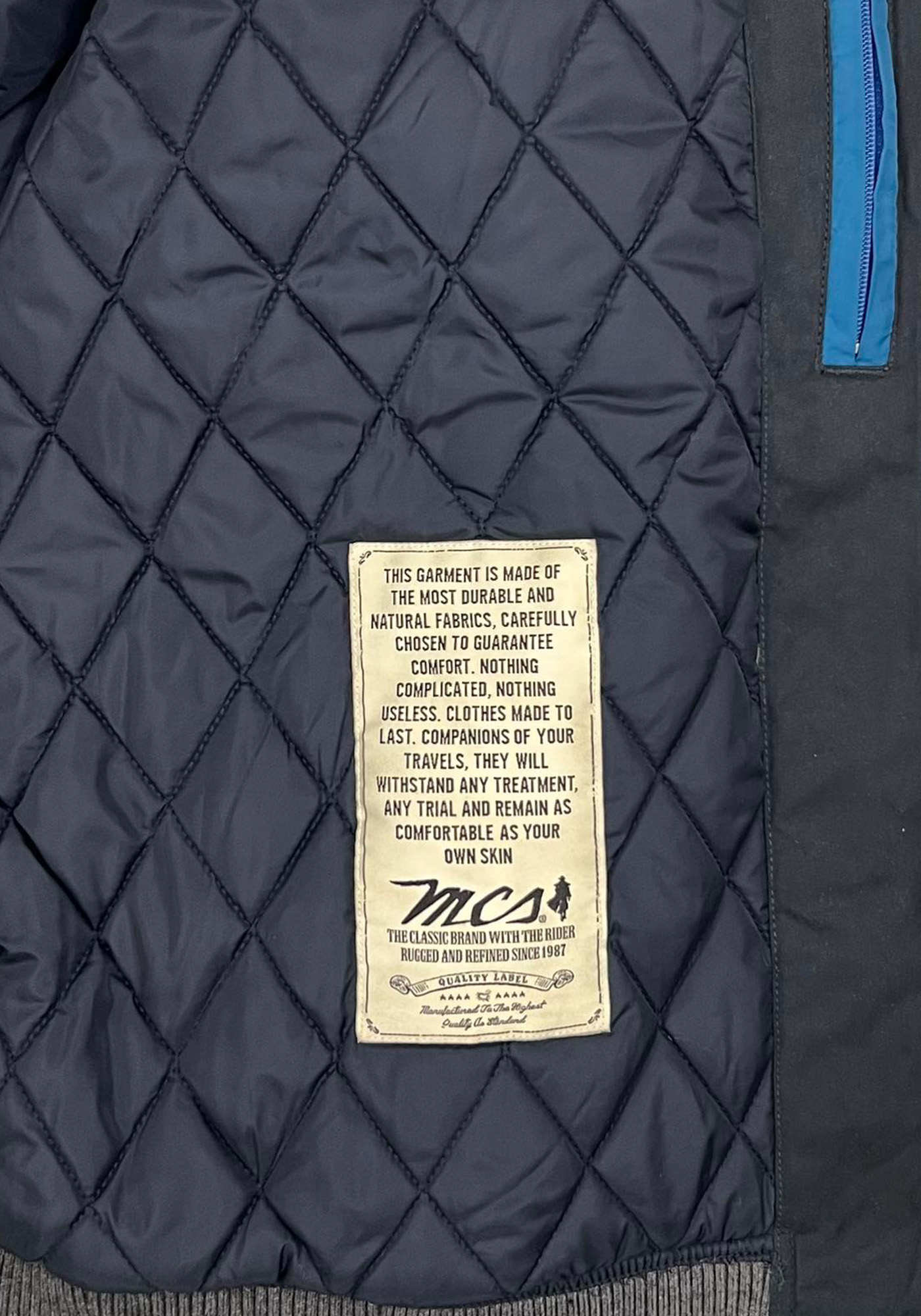MCS Marlboro Classics Jacket της σειράς Blouson - MM52880 32208 703 Blue φωτογραφία
