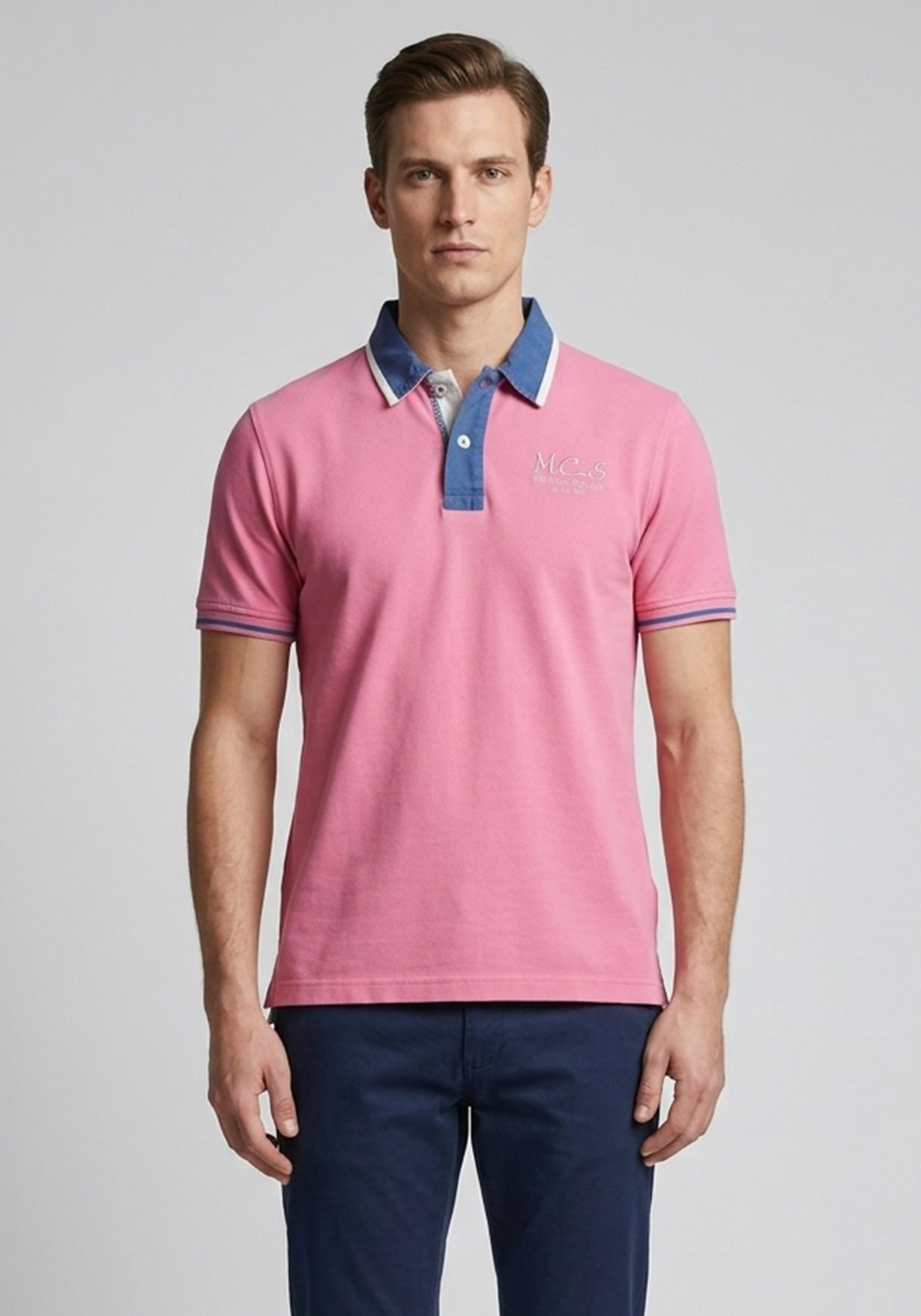 MCS Marlboro Classics Μπλούζα Polo - ALCN315 L0013402 034 Pink