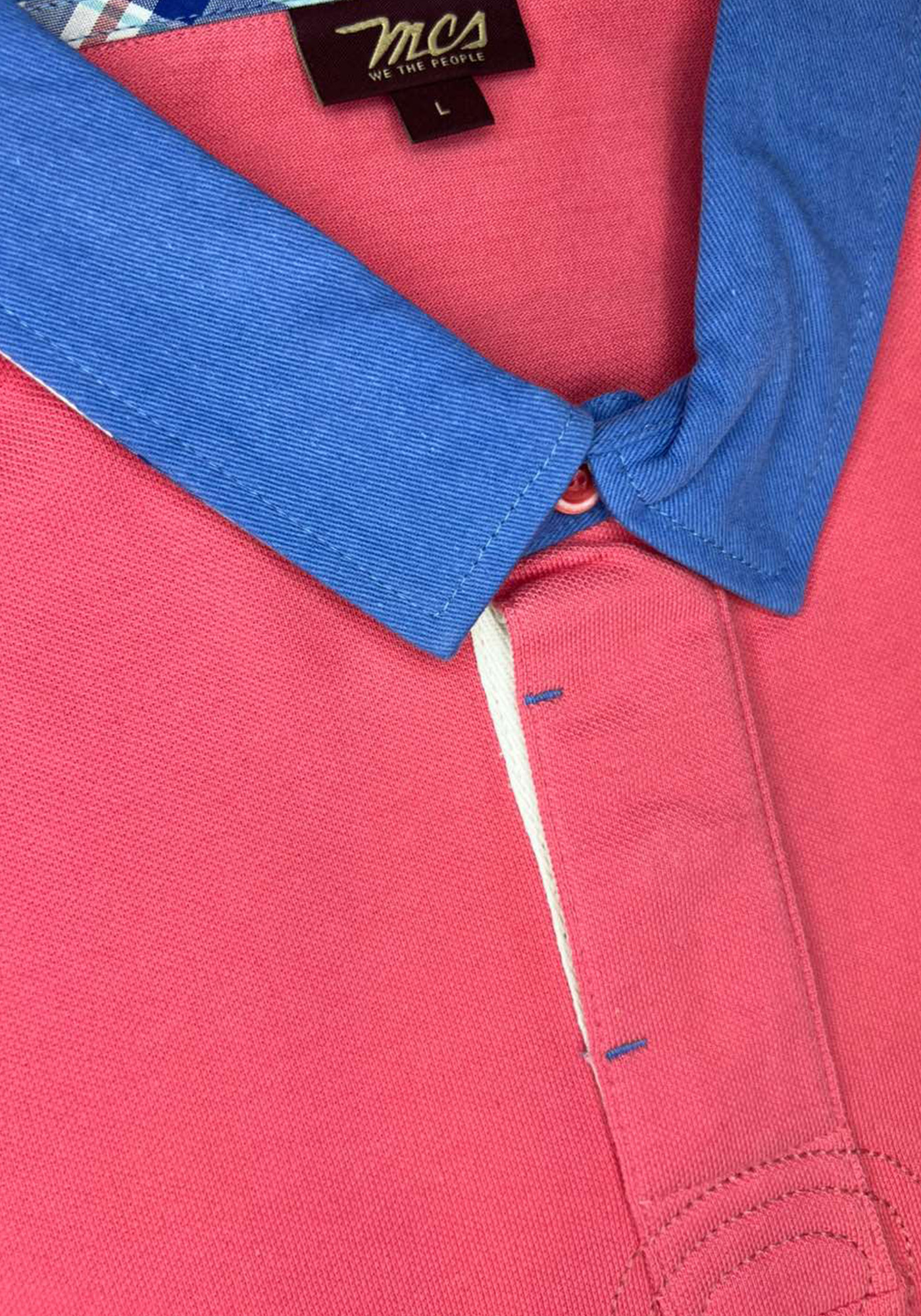 MCS Marlboro Classics Μπλούζα Polo - ALCN467 L0012891 Pink φωτογραφία