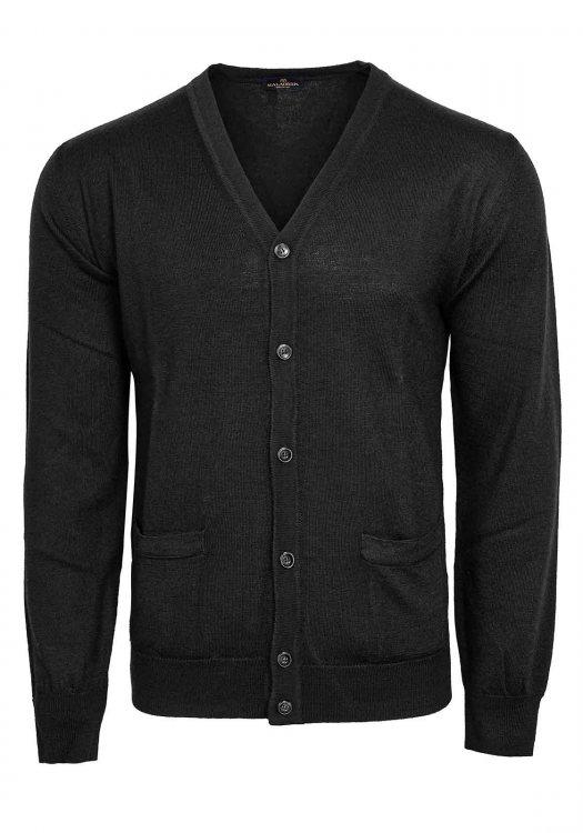 Malagrida Zακέτα της σειράς Qualita - 10 2100 Black 999