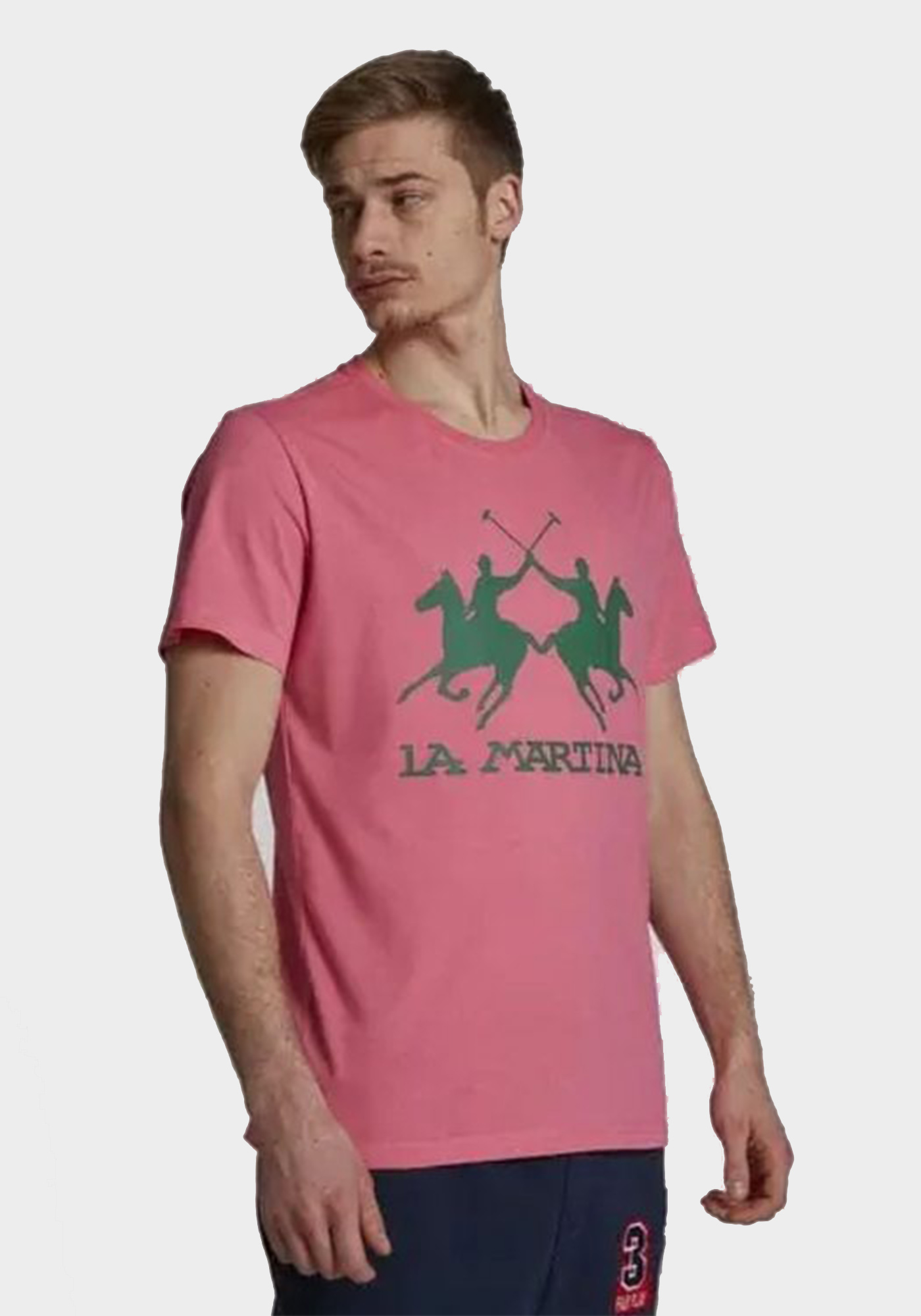 La Martina La Martina Κοντομάνικη Μπλούζα της σειράς Man Jersey - TMR001 JS206 05175 Camella Rose