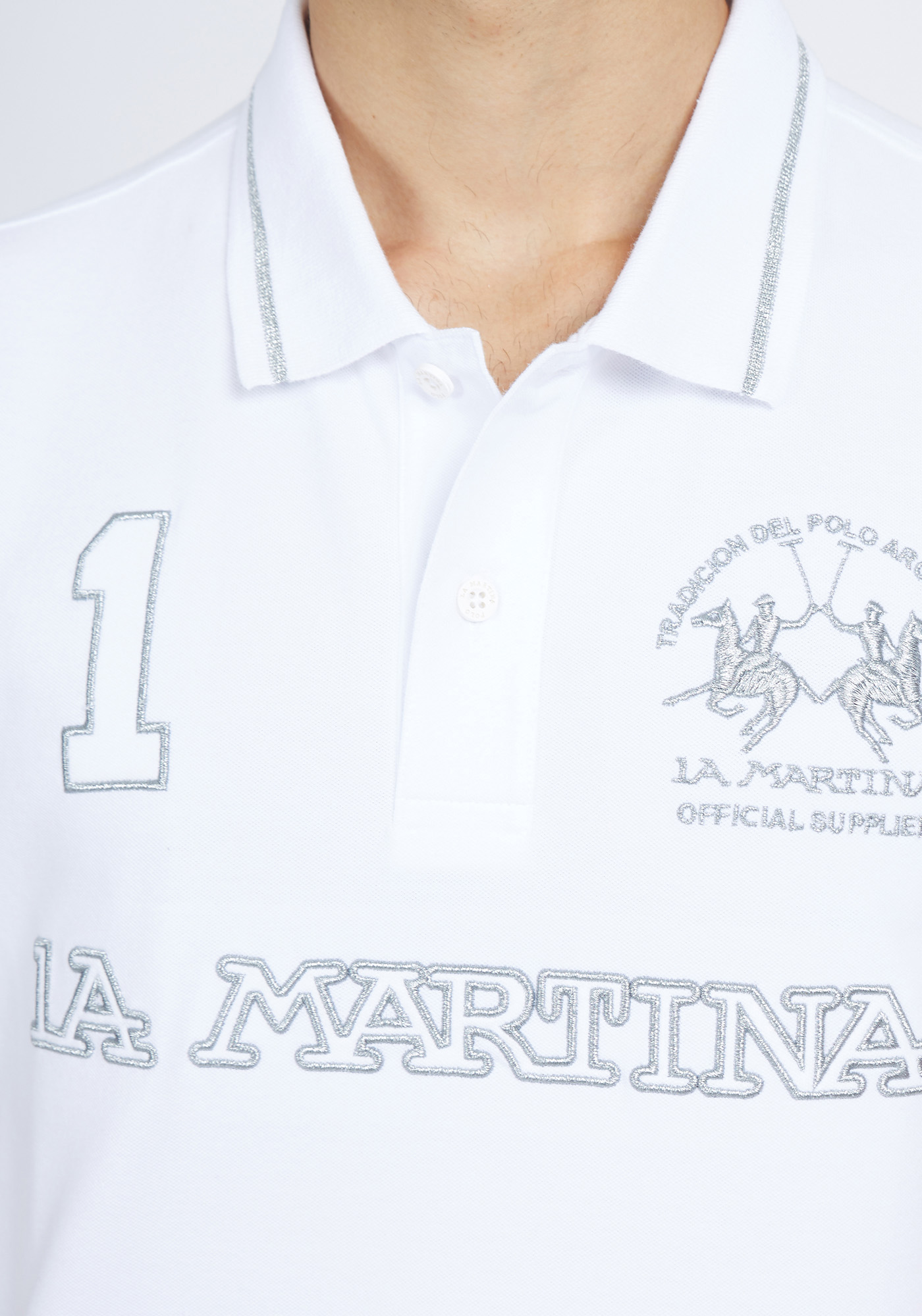 La Martina Polo της σειράς Man Polo - VMP306 PK001 B0621 Optic White