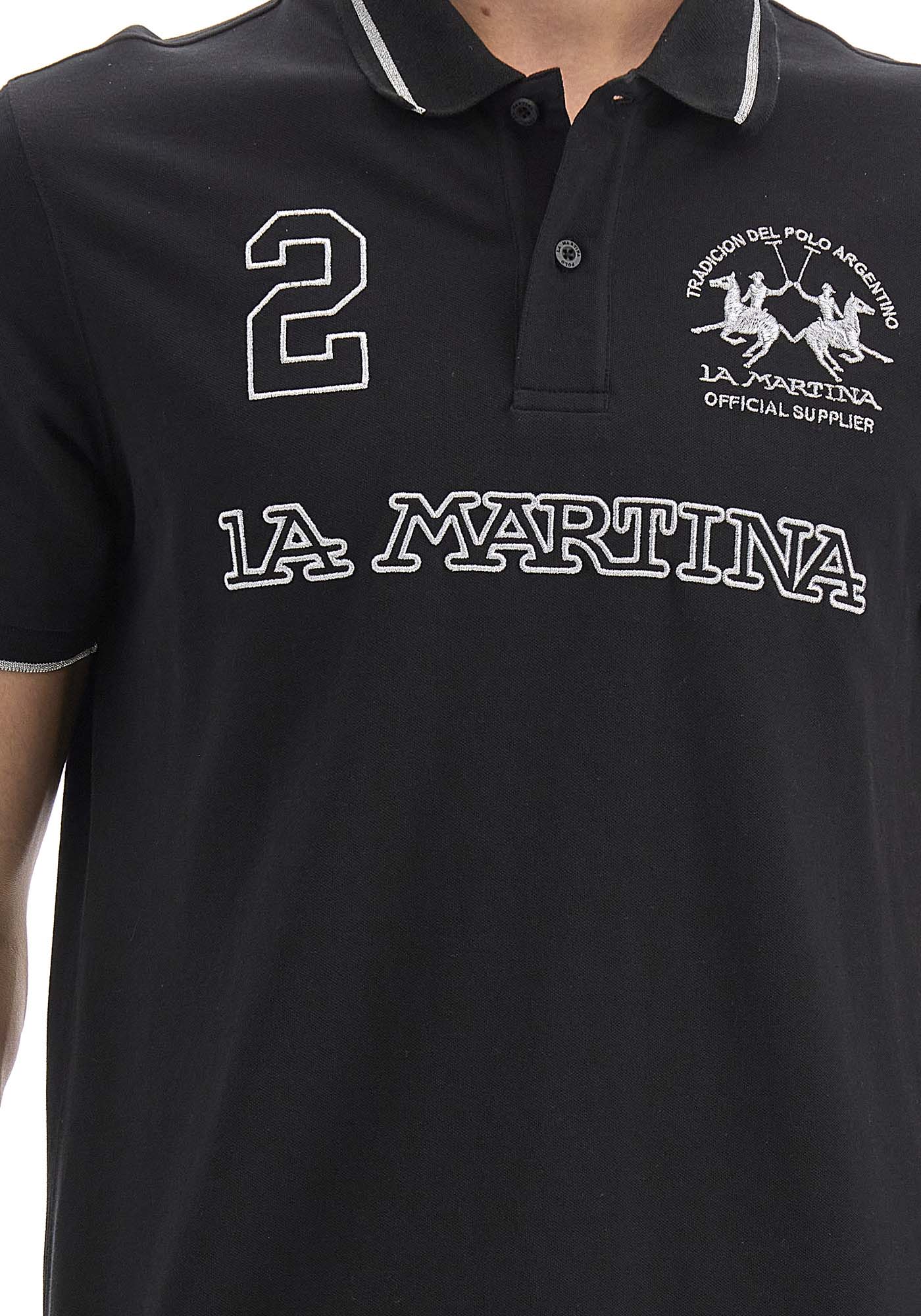 La Martina Polo της σειράς Man Polo - VMP306 PK001 B9180 Black Silver