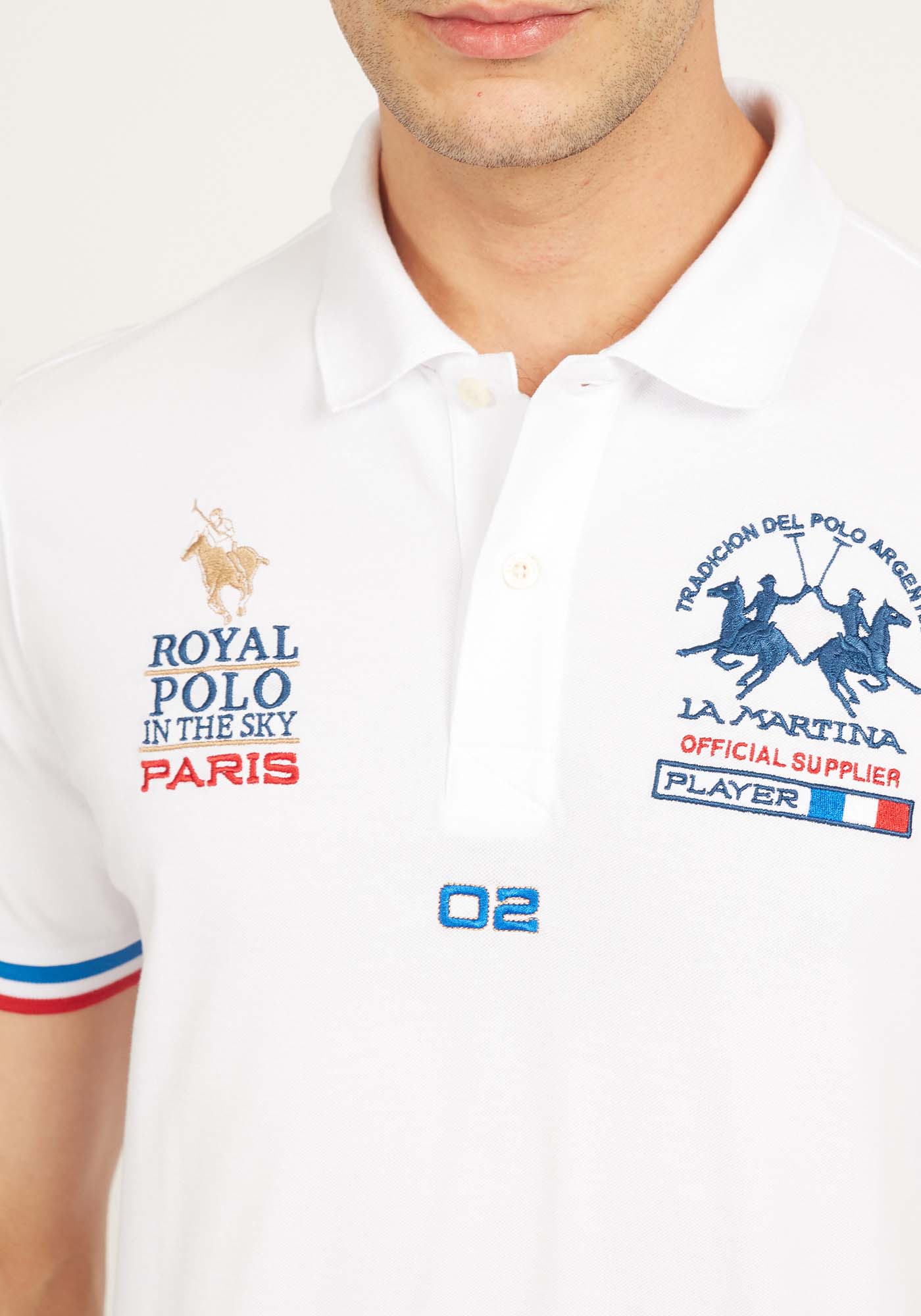 La Martina Polo της σειράς Man Polo - VMP316 PK001 00001 Optic White φωτογραφία