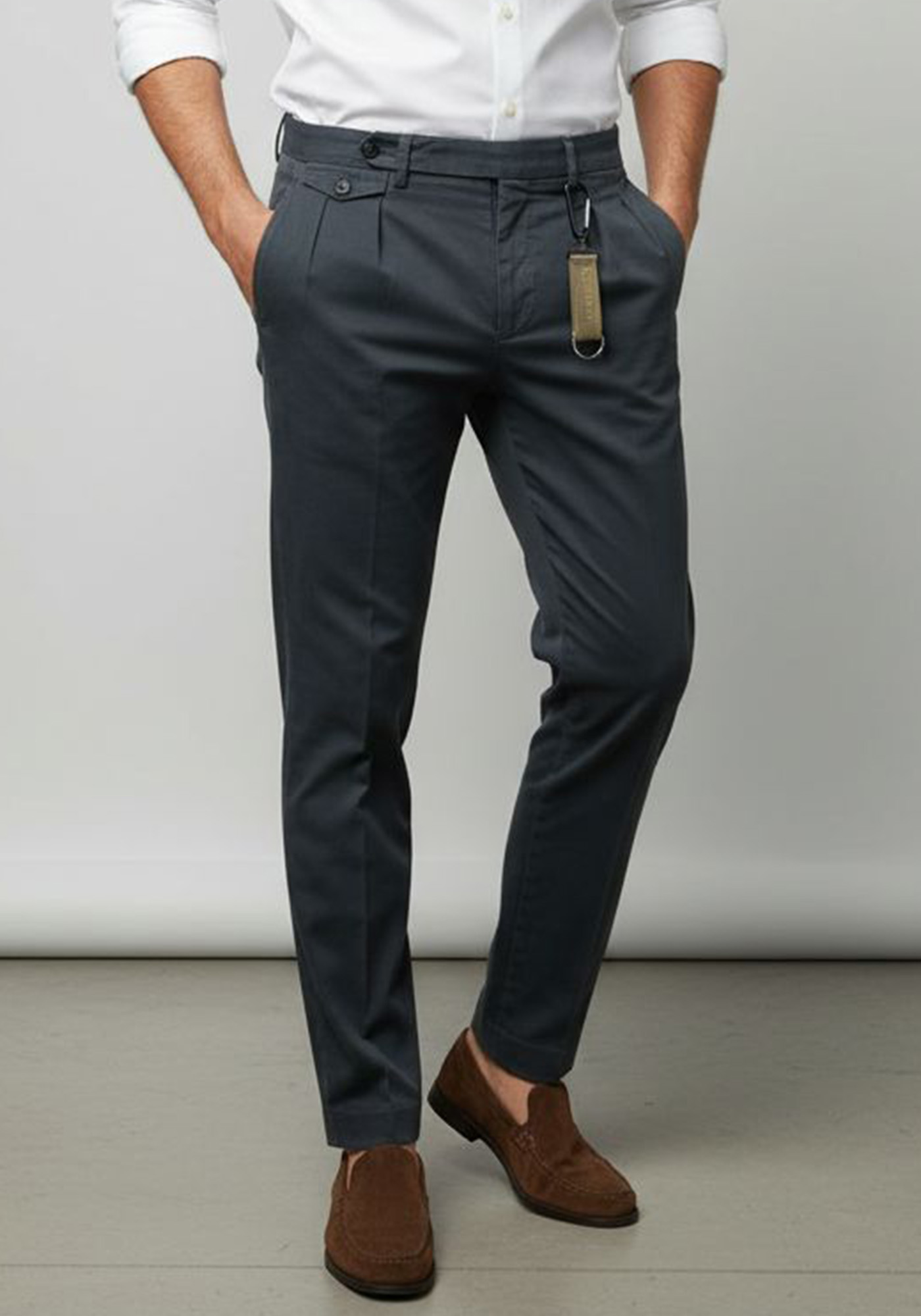 Manuel Ritz Υφασμάτινο Παντελόνι της σειράς Stretch - 3932P1668TC 253790 98 Grey