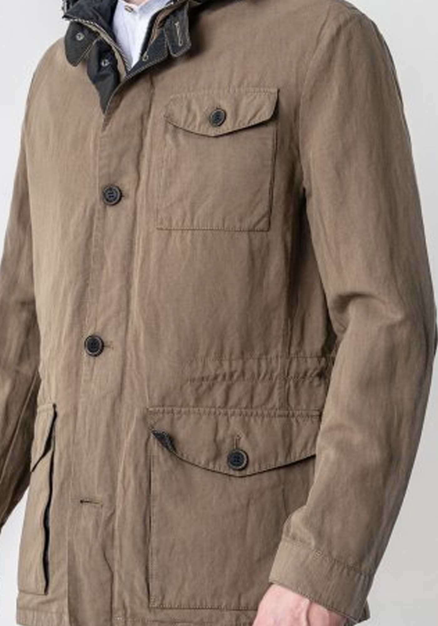 Milestone Καλοκαιρινό Μπουφάν της σειράς MS Houston - 410201 10840 1 47 Brown