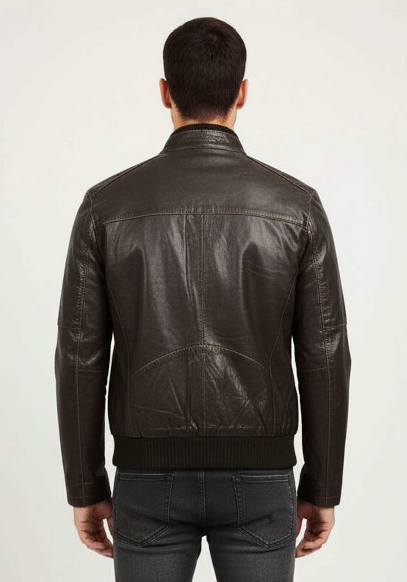 Milestone Δερμάτινο Jacket της σειράς Brigg - 20027 831510 29 Brown φωτογραφία