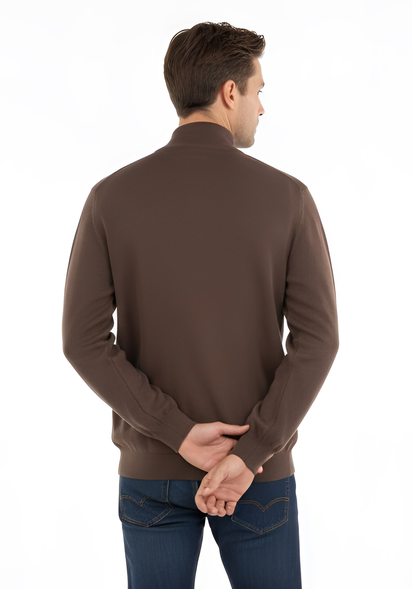 Monte Napoleone Half-Zip της σειράς Lupetto - 252 40 3325 4312 3 Brown φωτογραφία