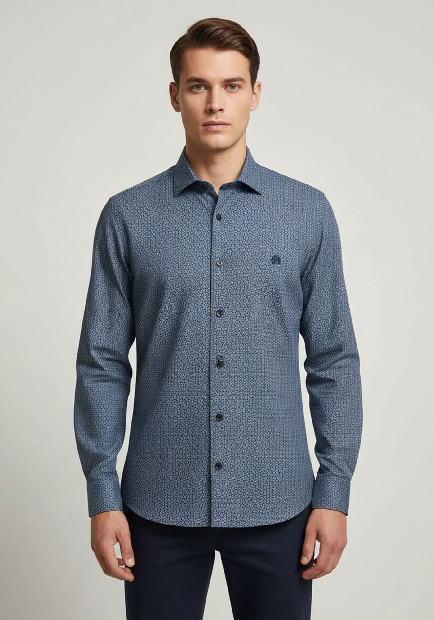 Monte Napoleone Πουκάμισο της σειράς Rex - 252 32 33055 3092 3 Blue