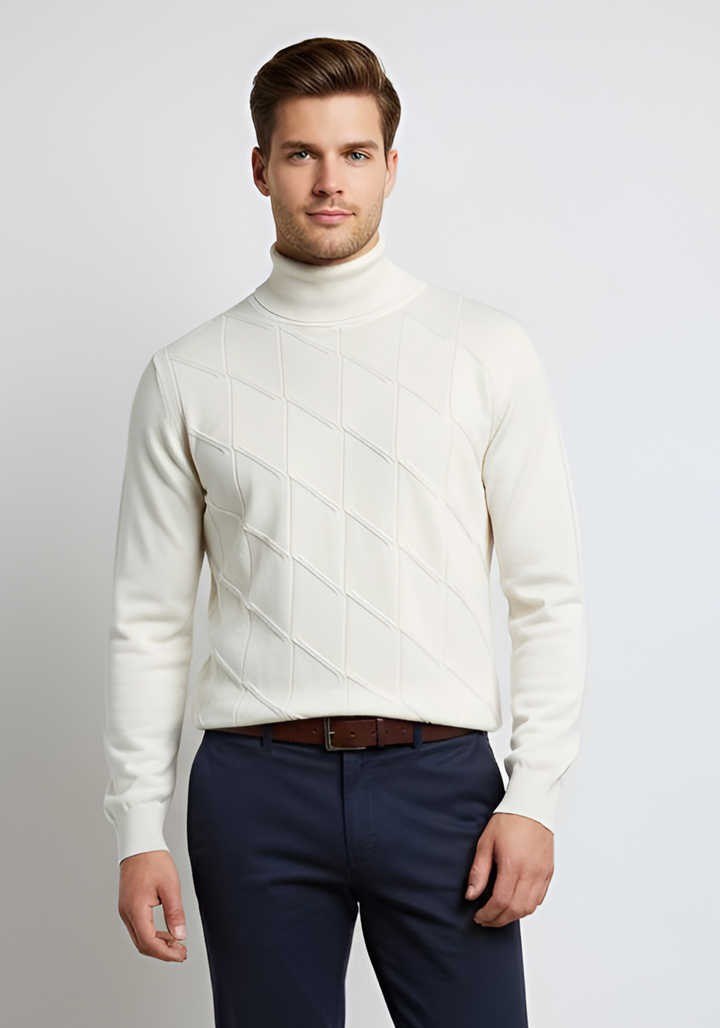 Monte Napoleone Monte Napoleone Ζιβάγκο της σειράς Maglia Dolcevita - 252 40 3045 4309 11 White