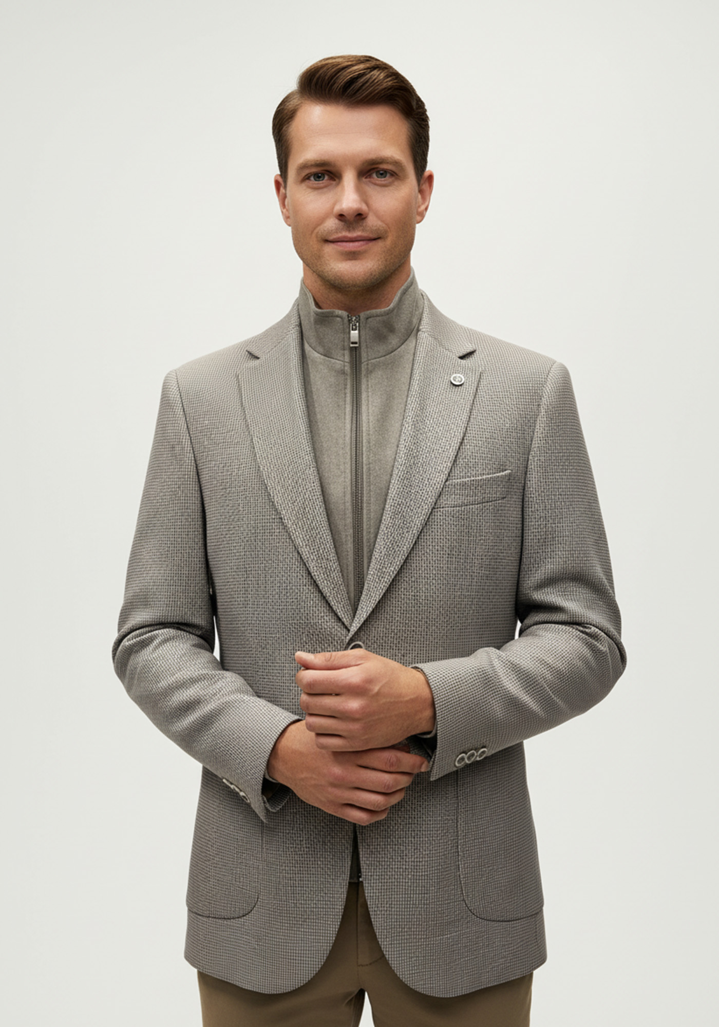 Monte Napoleone Σακάκι της σειράς Zipper - 252 71 9045 7104 1 Brown