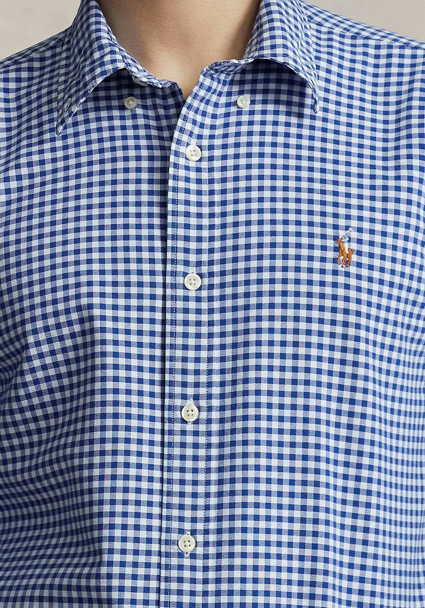 Polo Ralph Lauren Πουκάμισο της σειράς Oxford Sport - 710792041 005 Blue White φωτογραφία