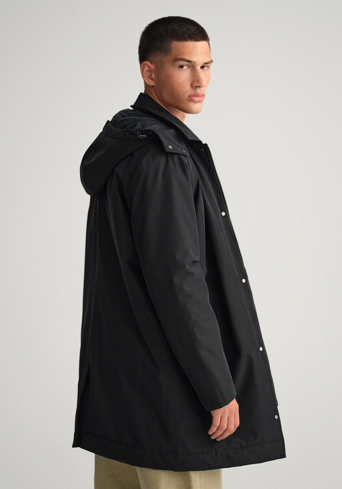 GANT Καπαρντίνα της σειράς Padded Car Coat - 7006253 005 Black φωτογραφία