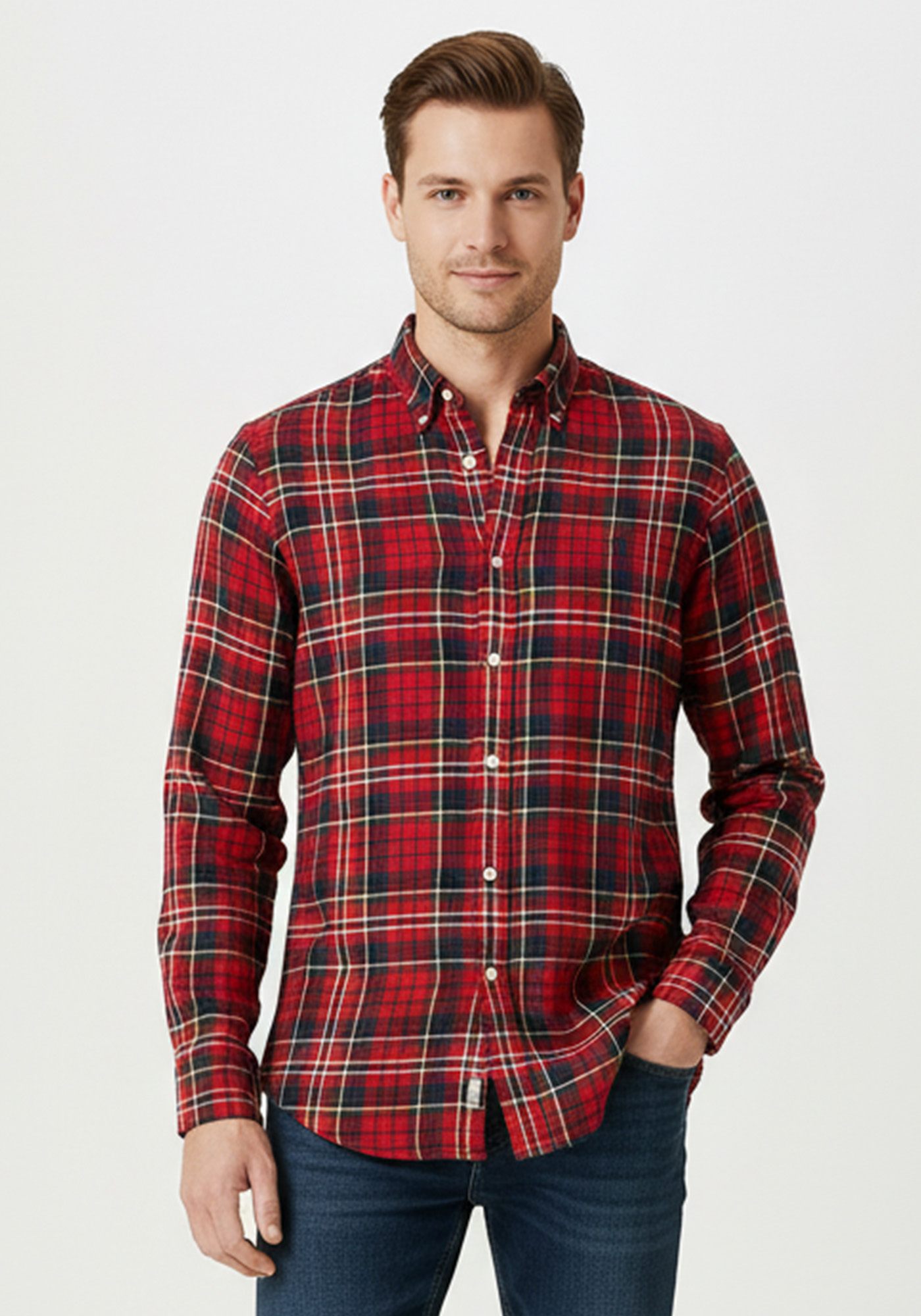 Polo Ralph Lauren Πουκάμισο της σειράς Check - 710886293 001 Red Multi