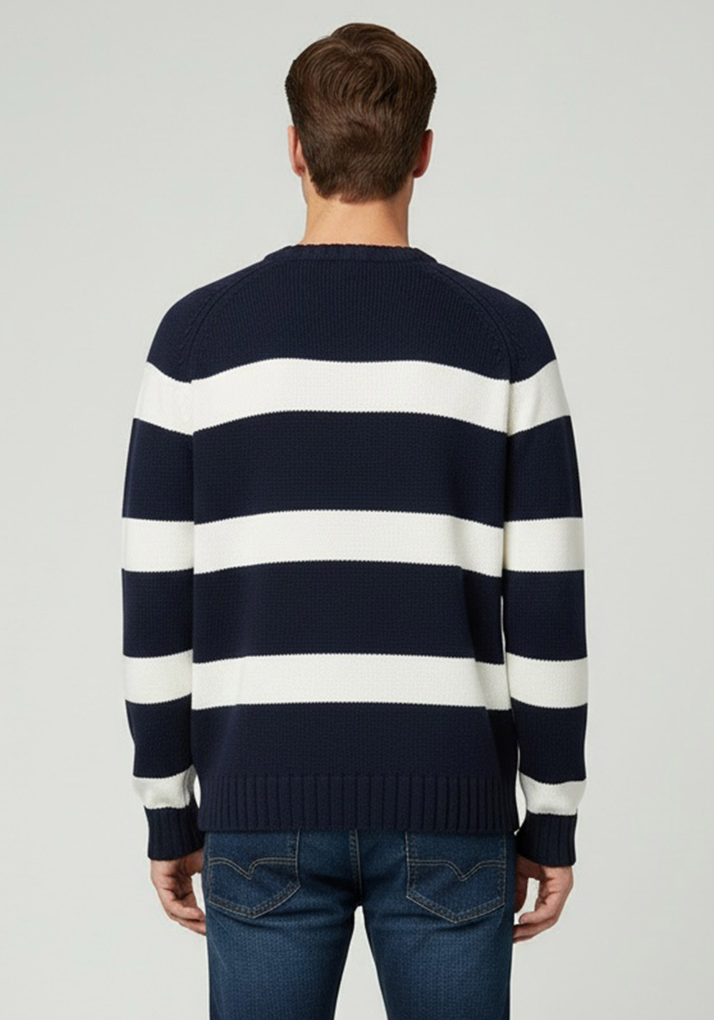 Polo Ralph Rauren Πλεκτό της σειράς Larson - MFL09530 Navy/Sand