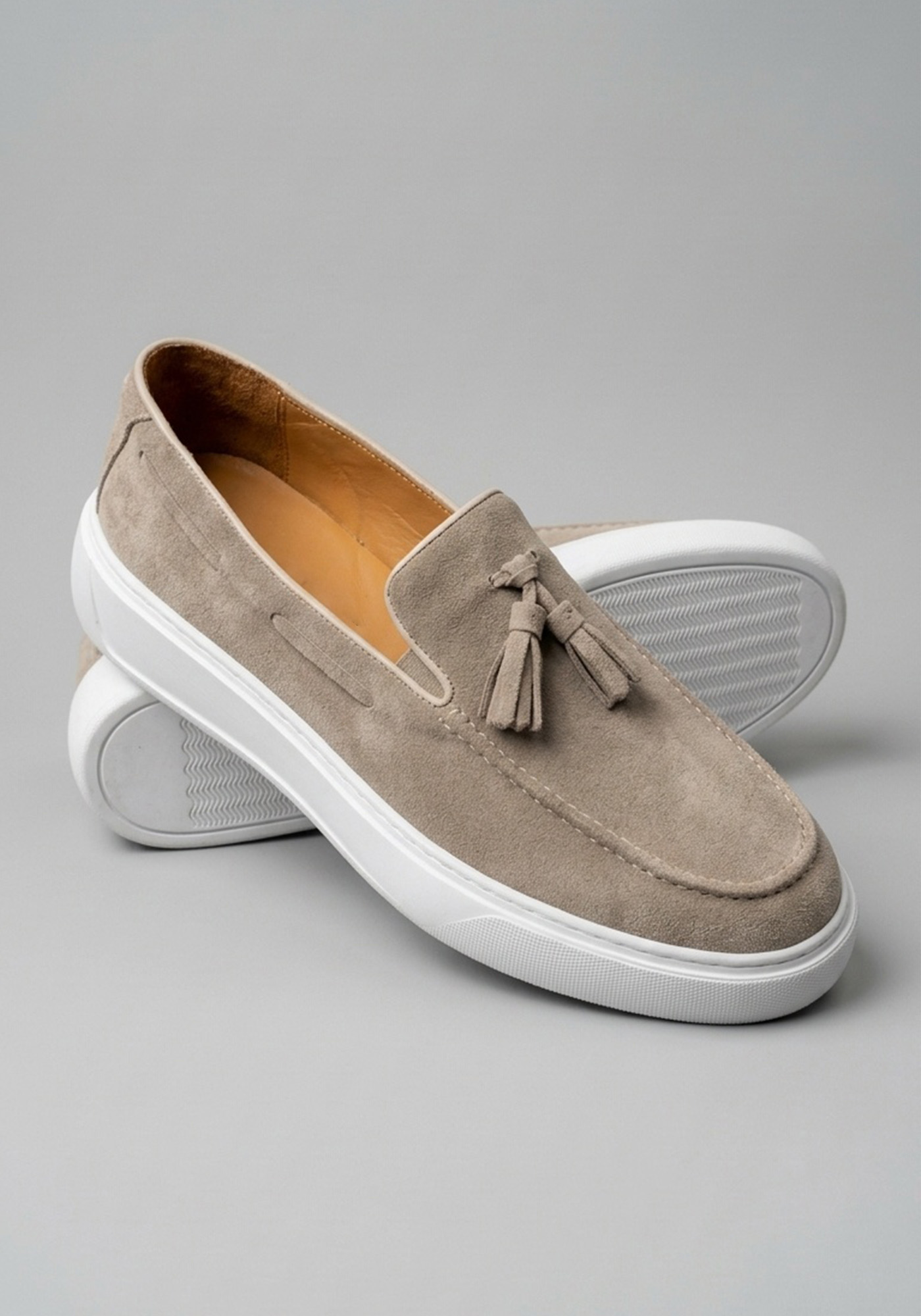RIVIERA Shoes Suede Loafers - 2073Α Bez