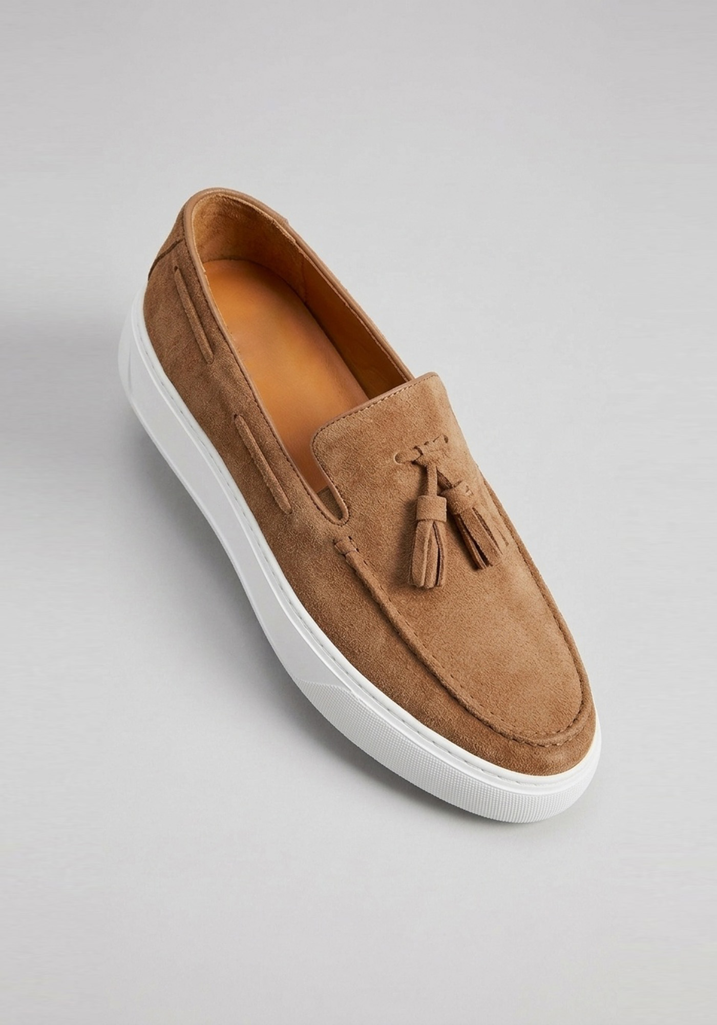 RIVIERA Shoes Suede Loafers - 2073Α Brown φωτογραφία