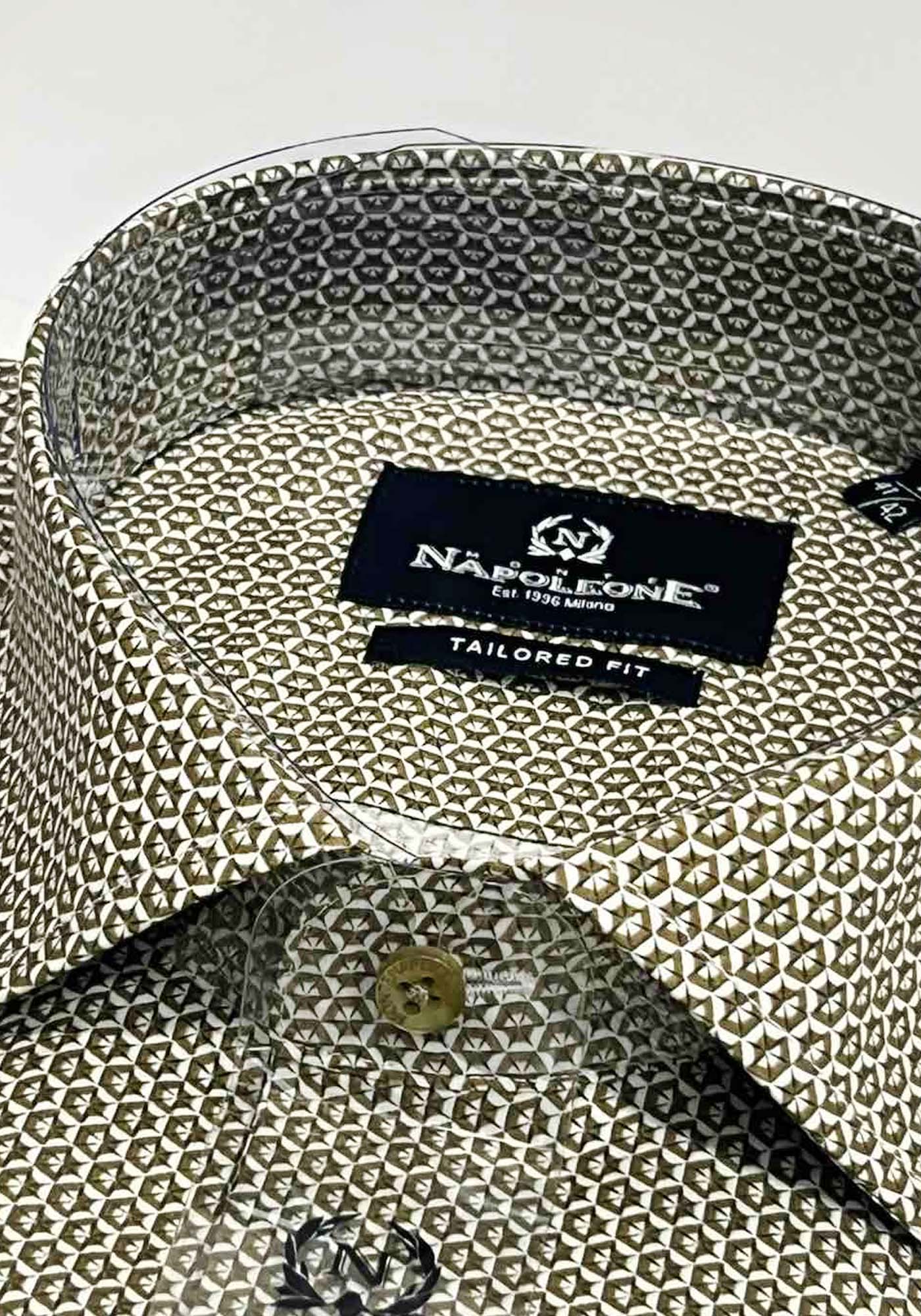 Monte Napoleone Πουκάμισο της σειράς Rex - 252 32 3055 3017 2 Khaki