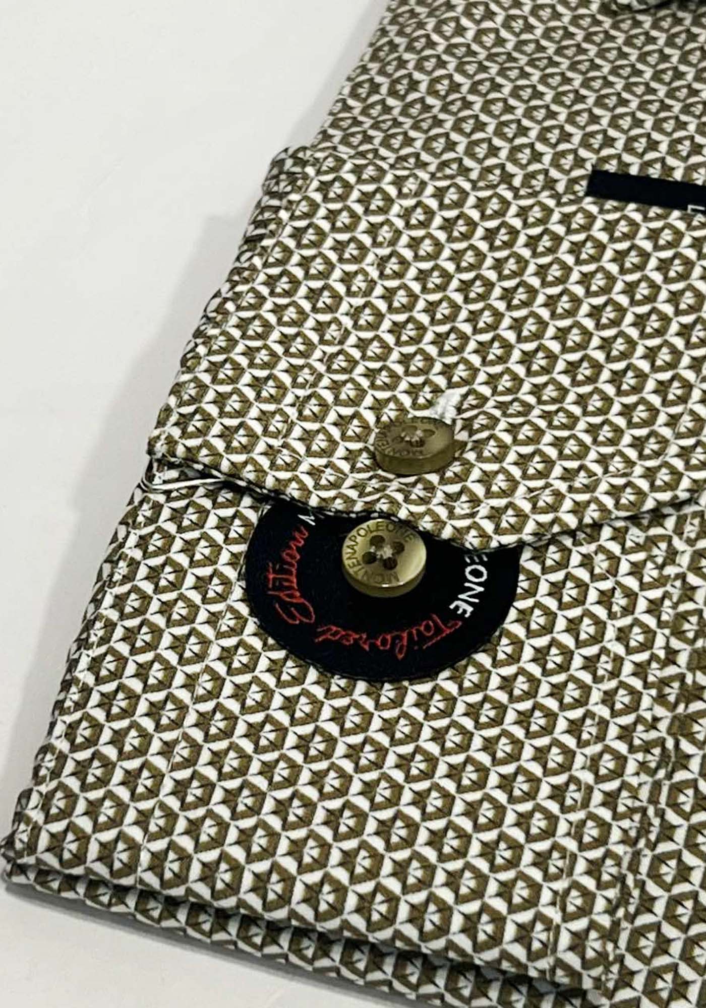 Monte Napoleone Πουκάμισο της σειράς Rex - 252 32 3055 3017 2 Khaki