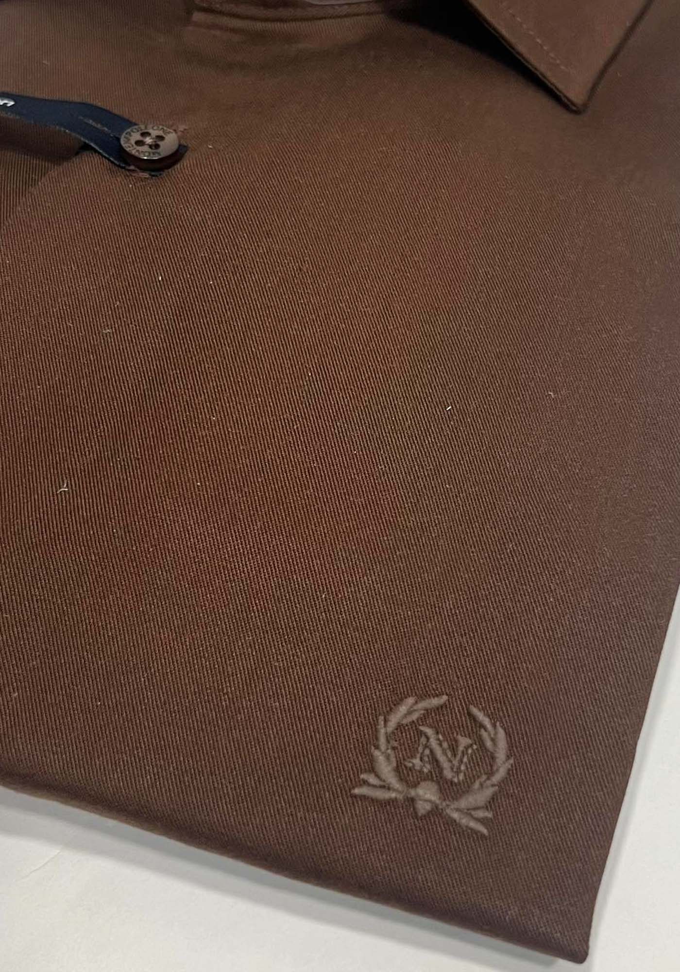 Monte Napoleone Πουκάμισο της σειράς Rex - 252 32 3055 3137 9 Brown φωτογραφία