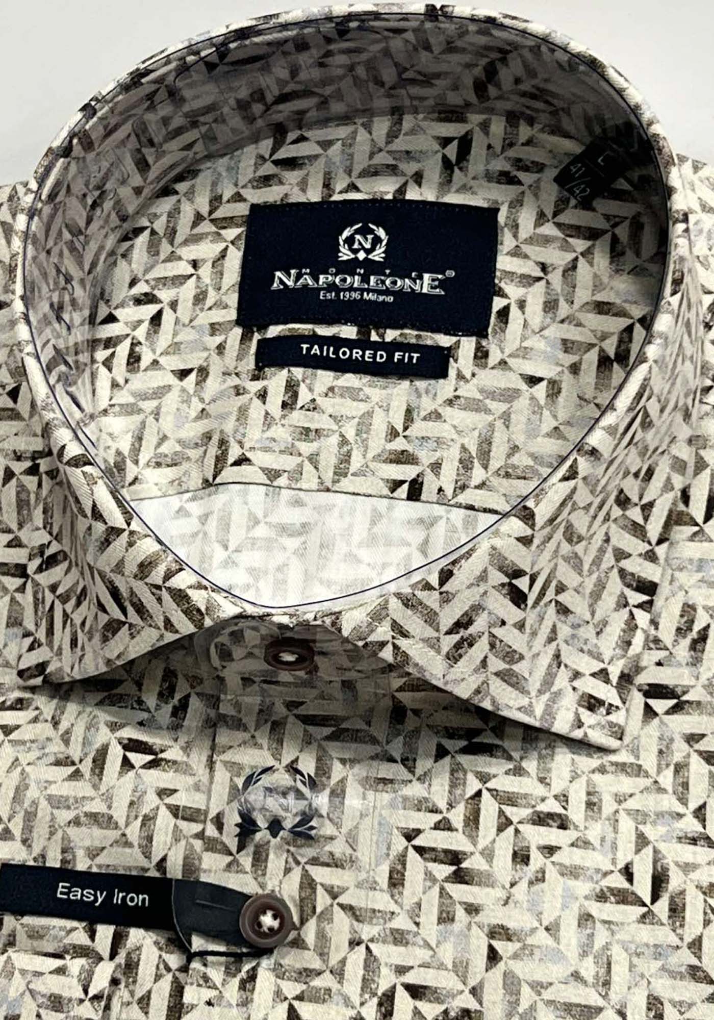 Monte Napoleone Πουκάμισο της σειράς Rex - 252 32 33055 3011 1 Brown φωτογραφία