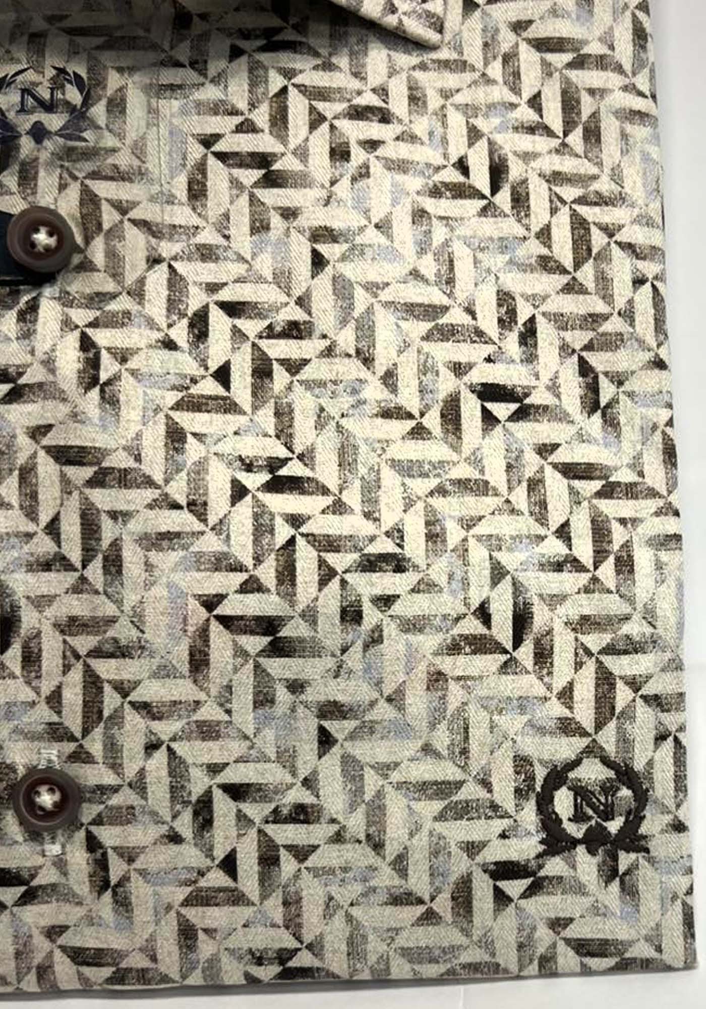 Monte Napoleone Πουκάμισο της σειράς Rex - 252 32 33055 3011 1 Brown φωτογραφία