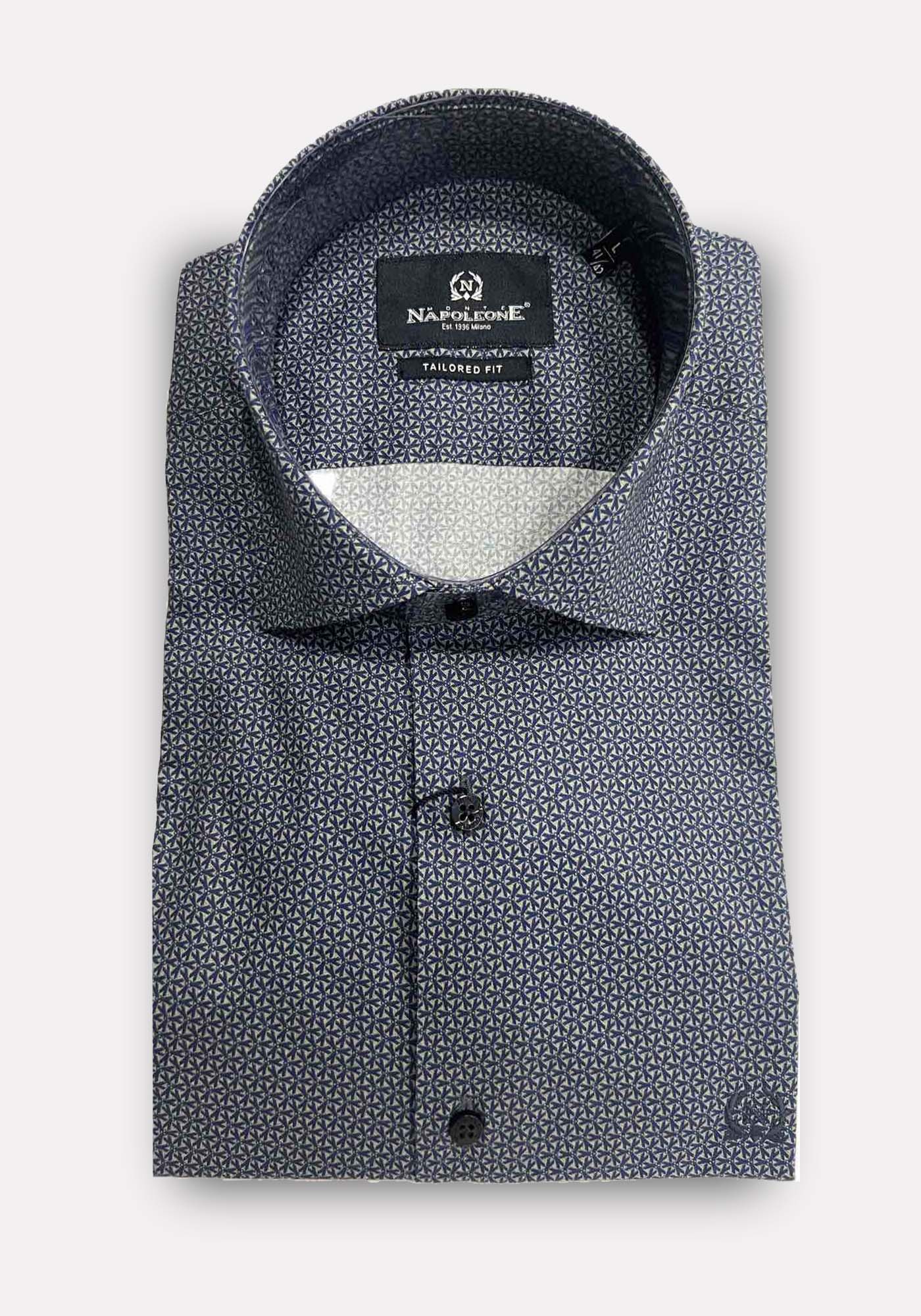 Monte Napoleone Πουκάμισο της σειράς Rex - 252 32 33055 3092 3 Blue φωτογραφία