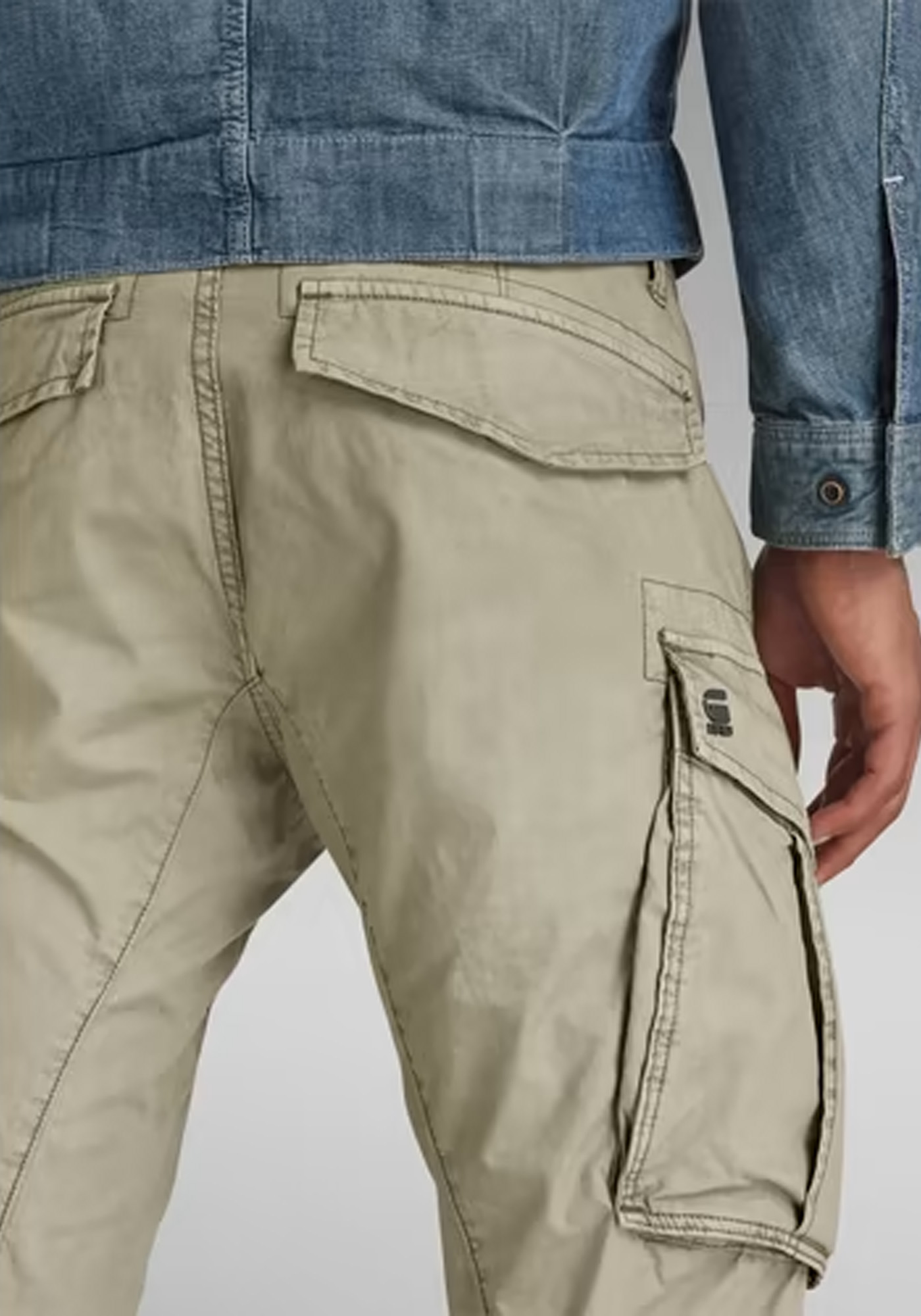 G Star Cargo Παντελόνι της σειράς Rovic Zip 3D Tapered - D02190 9740 D187 22 Shamrock Vitange