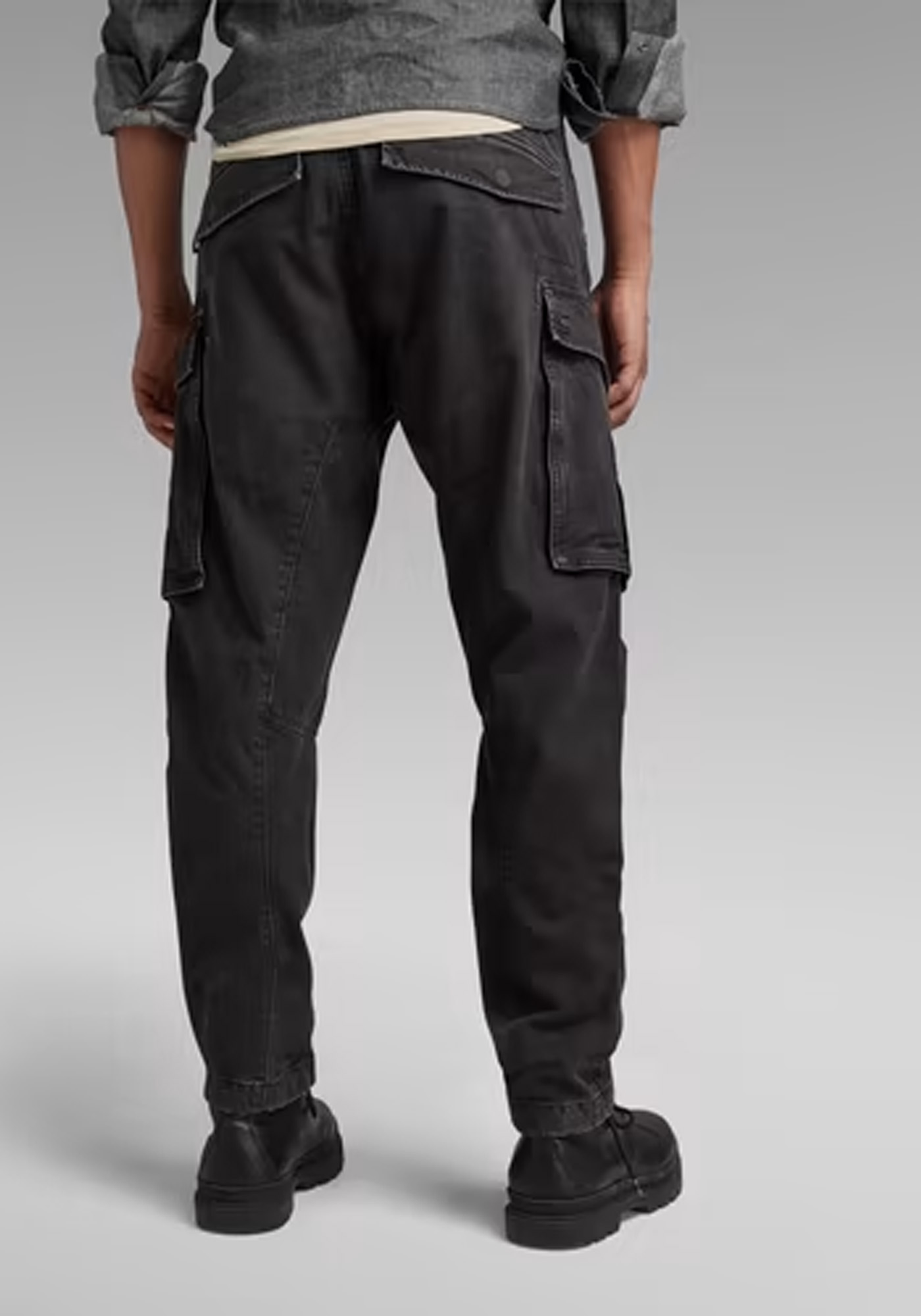 G Star Cargo Παντελόνι της σειράς Rovic Zip 3D Tapered - D02190 C961 6484 21 DK Black φωτογραφία