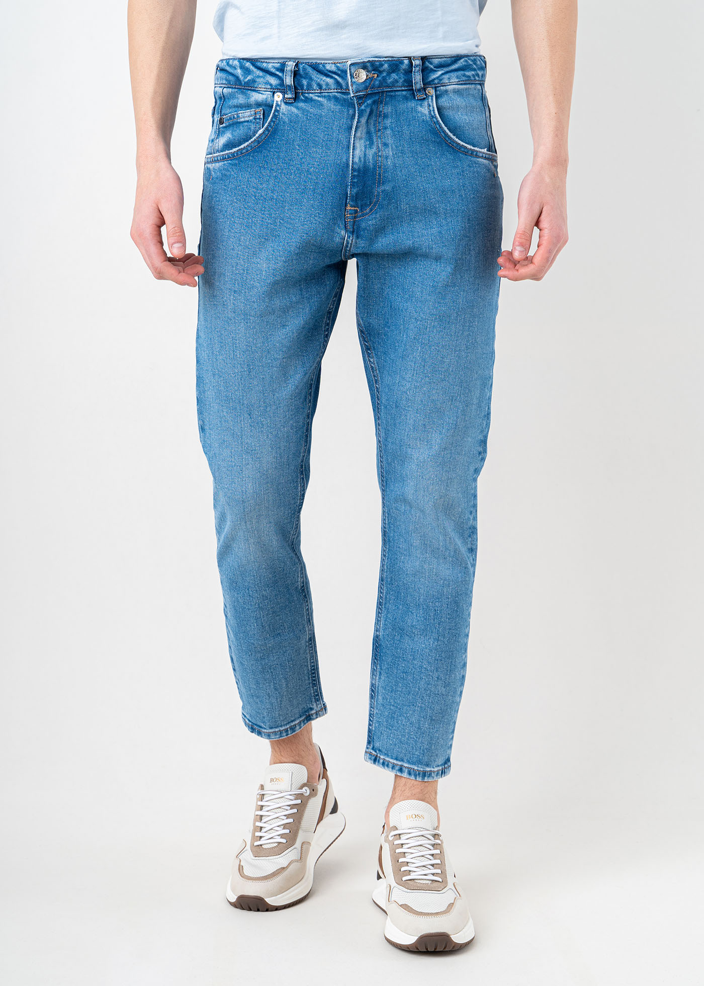 GABBA Jean Παντελόνι της σειράς Athen F1012 - 10865 5002 Mid Blue Denim