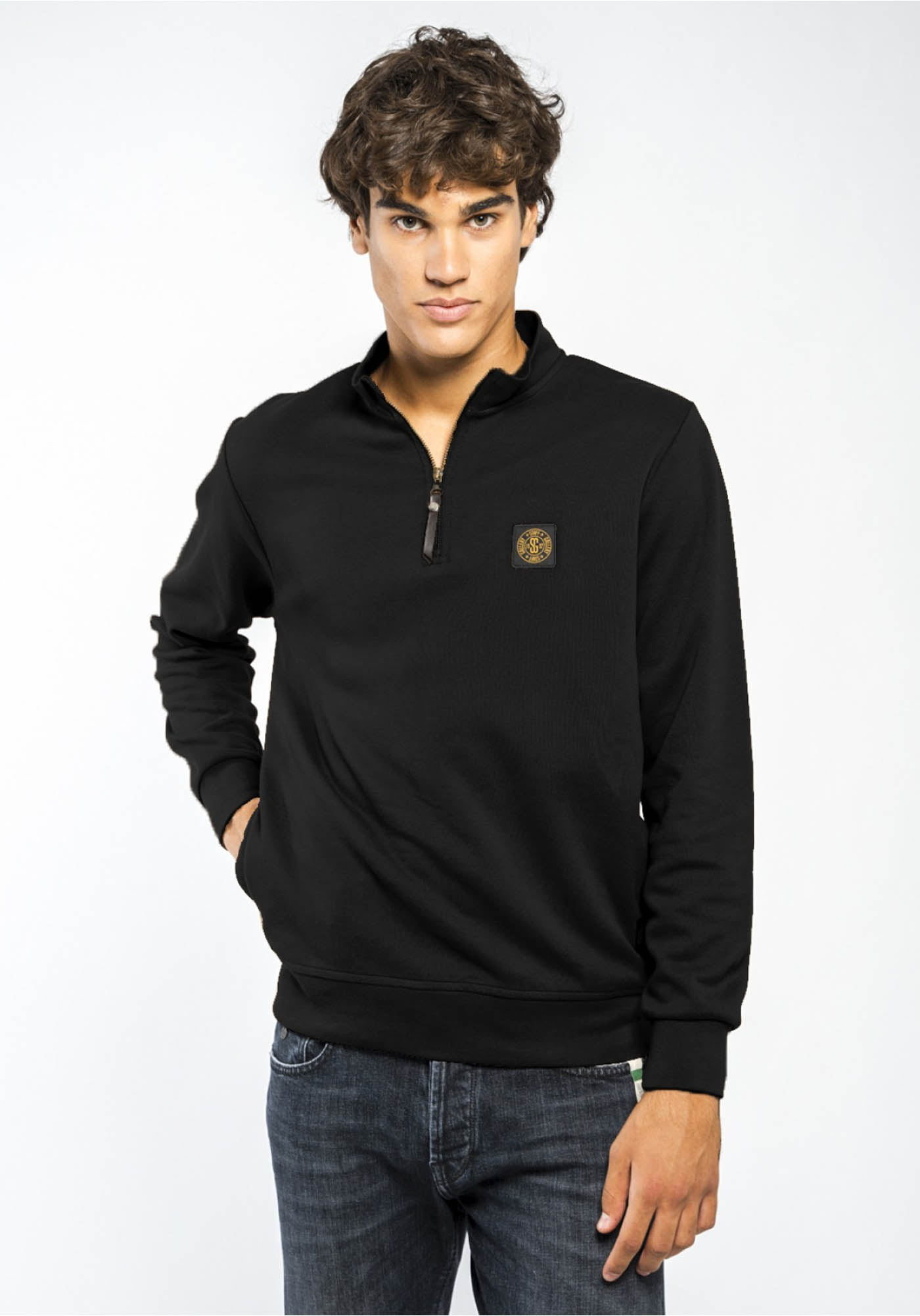 STAFF Half Zip της σειράς Santino - 64-309.050.Ν0090 Black