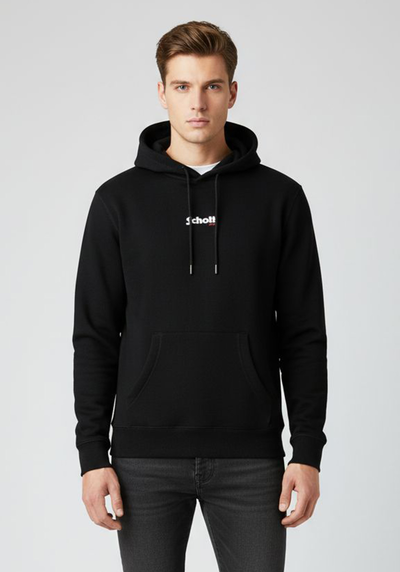 Schott N.Y.C. Hoody της σειράς Basic - P106466 476608 Black