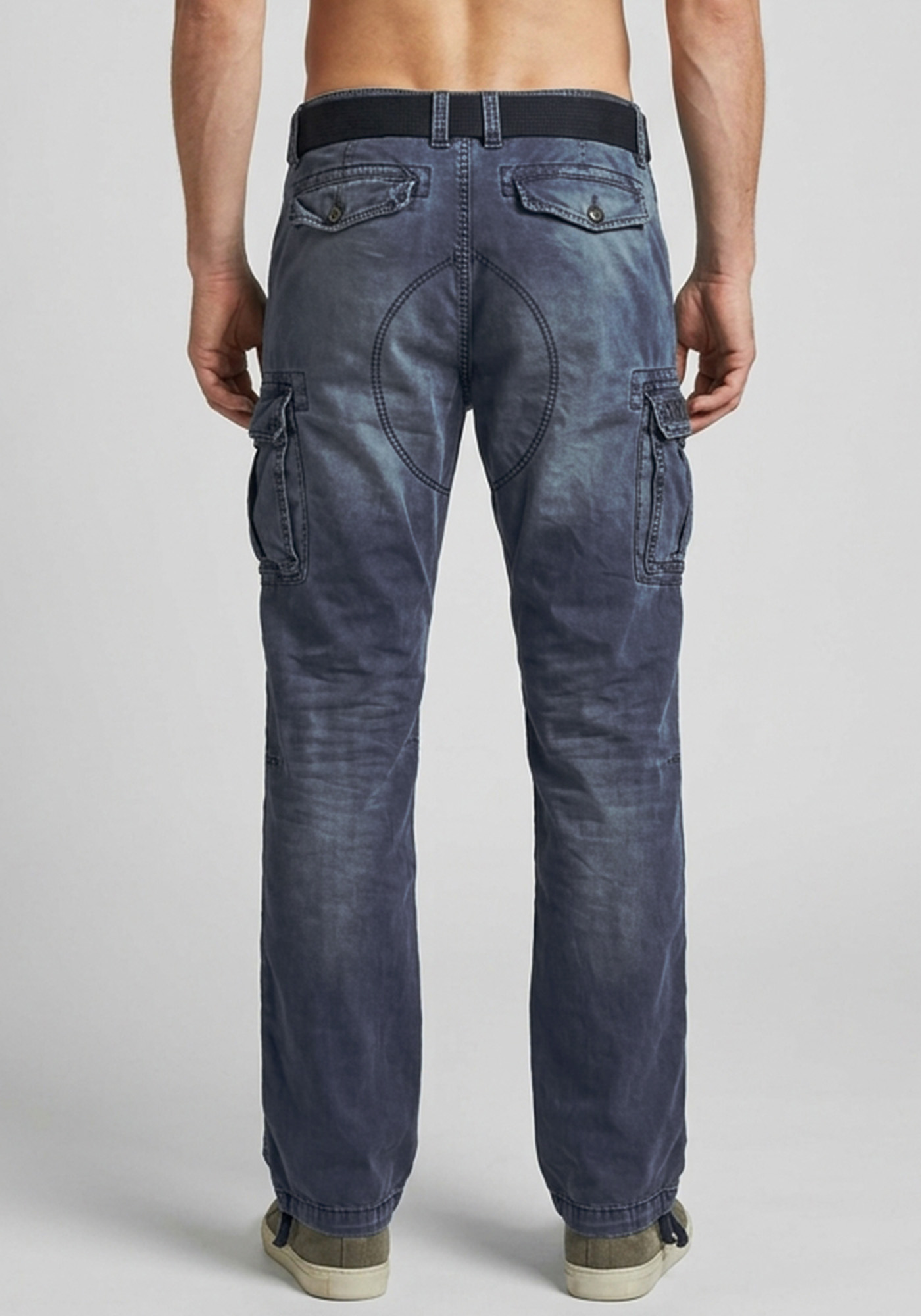 Schott N.Y.C. Παντελόνι Cargo - TRBATTLE70PK Indigo φωτογραφία