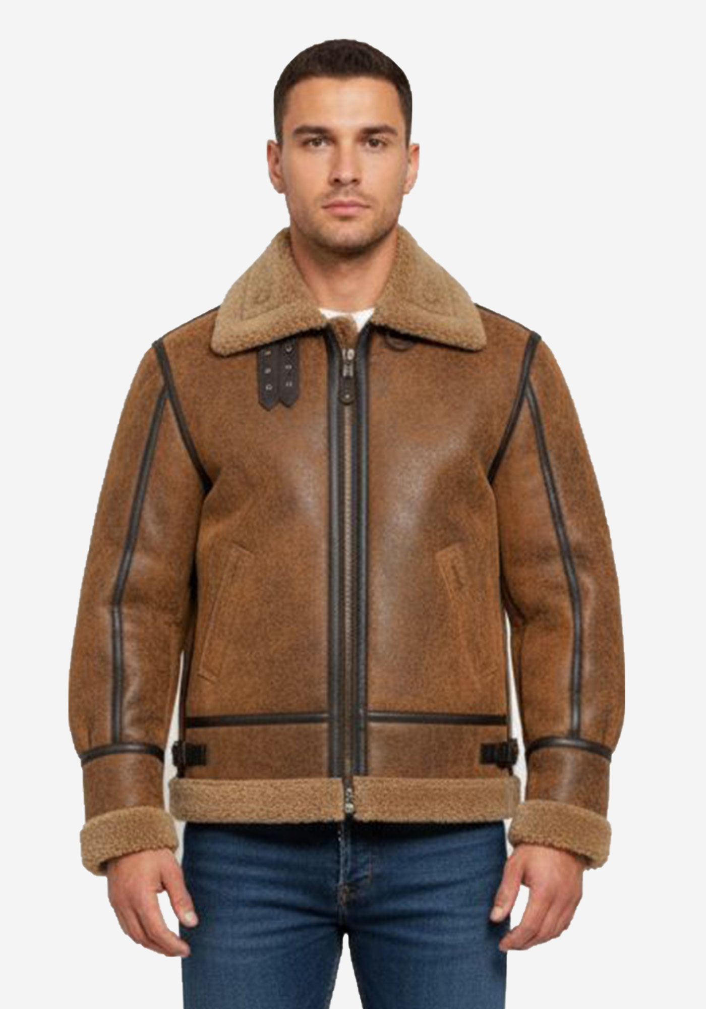 Schott N.Y.C. Δερμάτινο Flying jacket της σειράς Bombardier B 3 - LC1259 Mustard