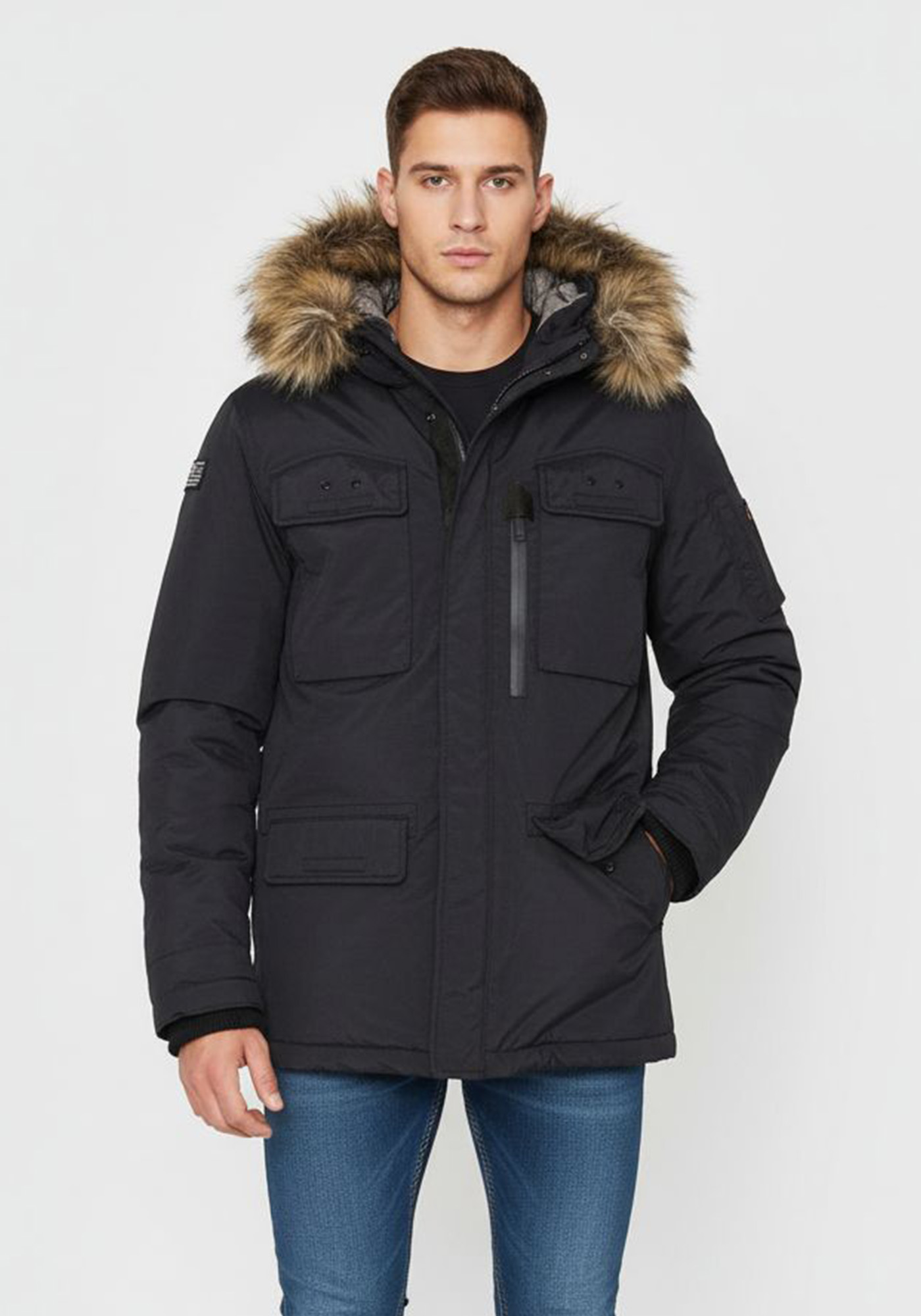 Schott N.Y.C. Μπουφάν της σειράς Thunder - THUNDER Black