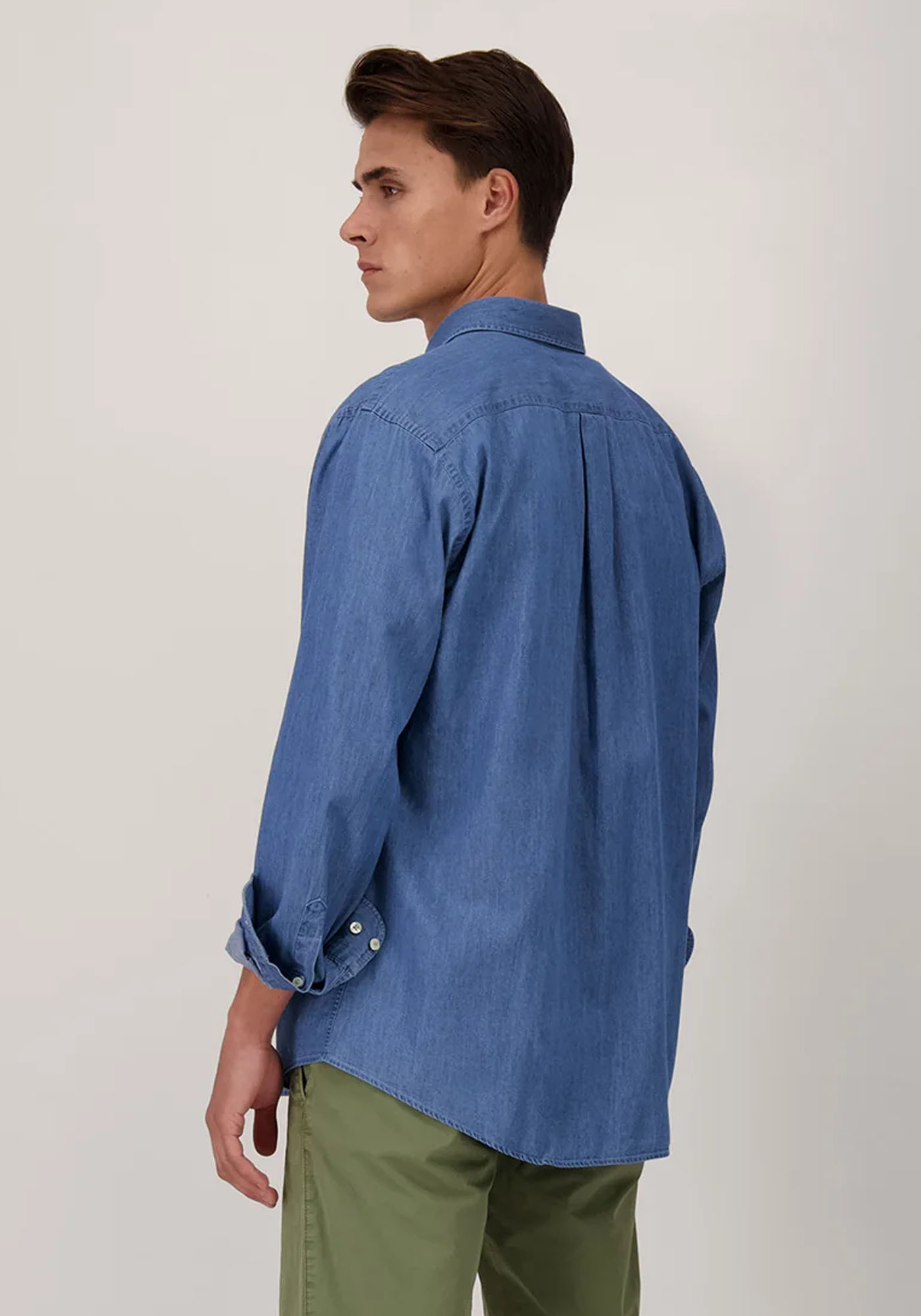 Fynch Hatton Πουκάμισο της σειράς Soft Denim - 1313 5023 600 Βright Οcean φωτογραφία