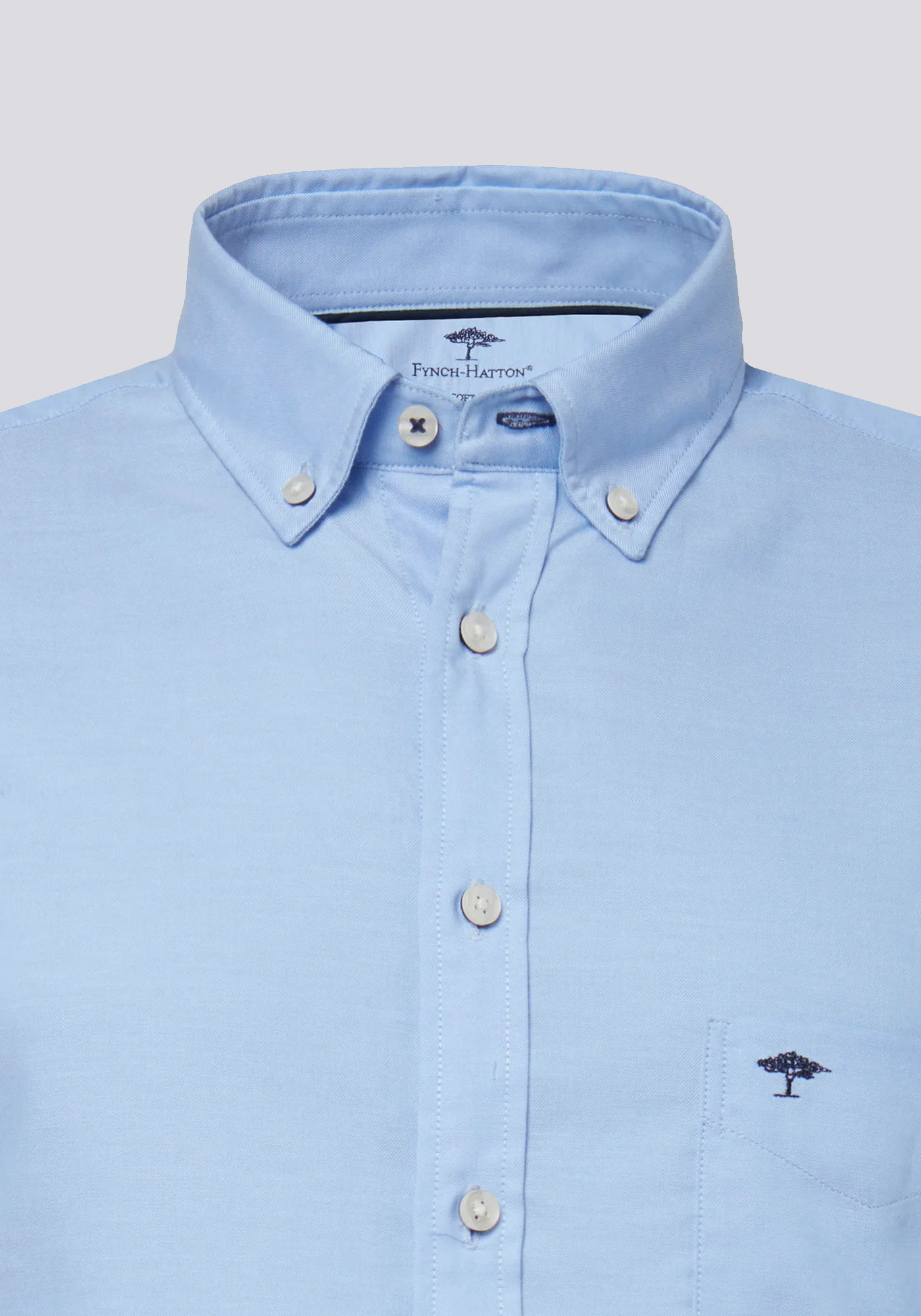 Fynch Hatton Πουκάμισο της σειράς Soft Oxford - 1000 5500 5510 Light Blue φωτογραφία