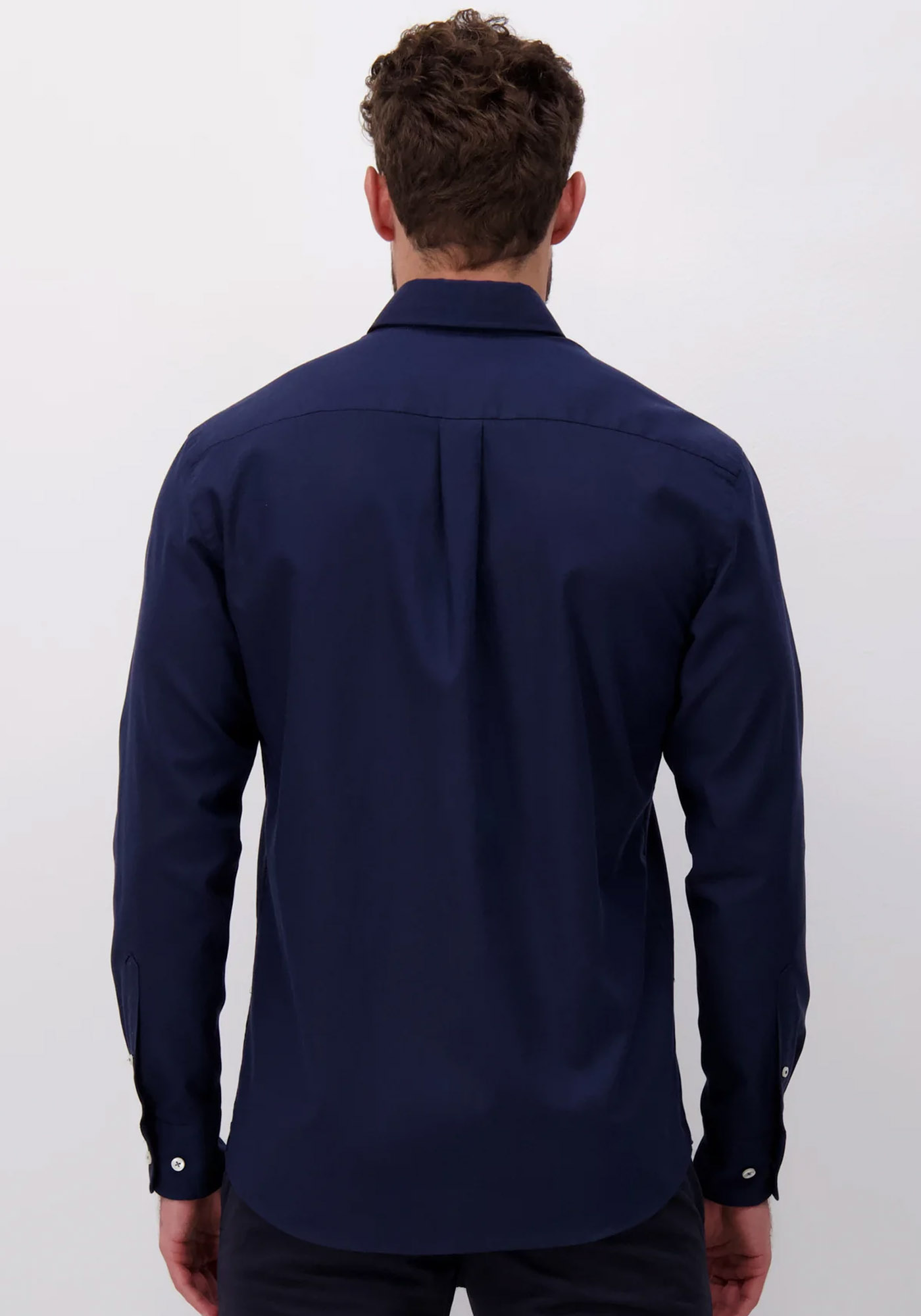 Fynch Hatton Πουκάμισο της σειράς Soft Oxford - 1000 5500 5540 Navy φωτογραφία