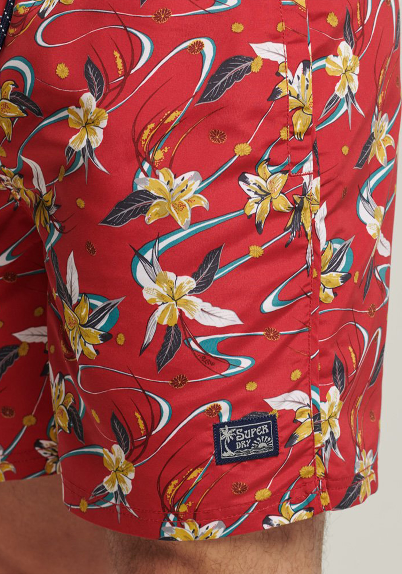 Superdry Μαγιό της σειράς Hawaiian Swimshort - M3010193A 5UX Red Lily AOP φωτογραφία