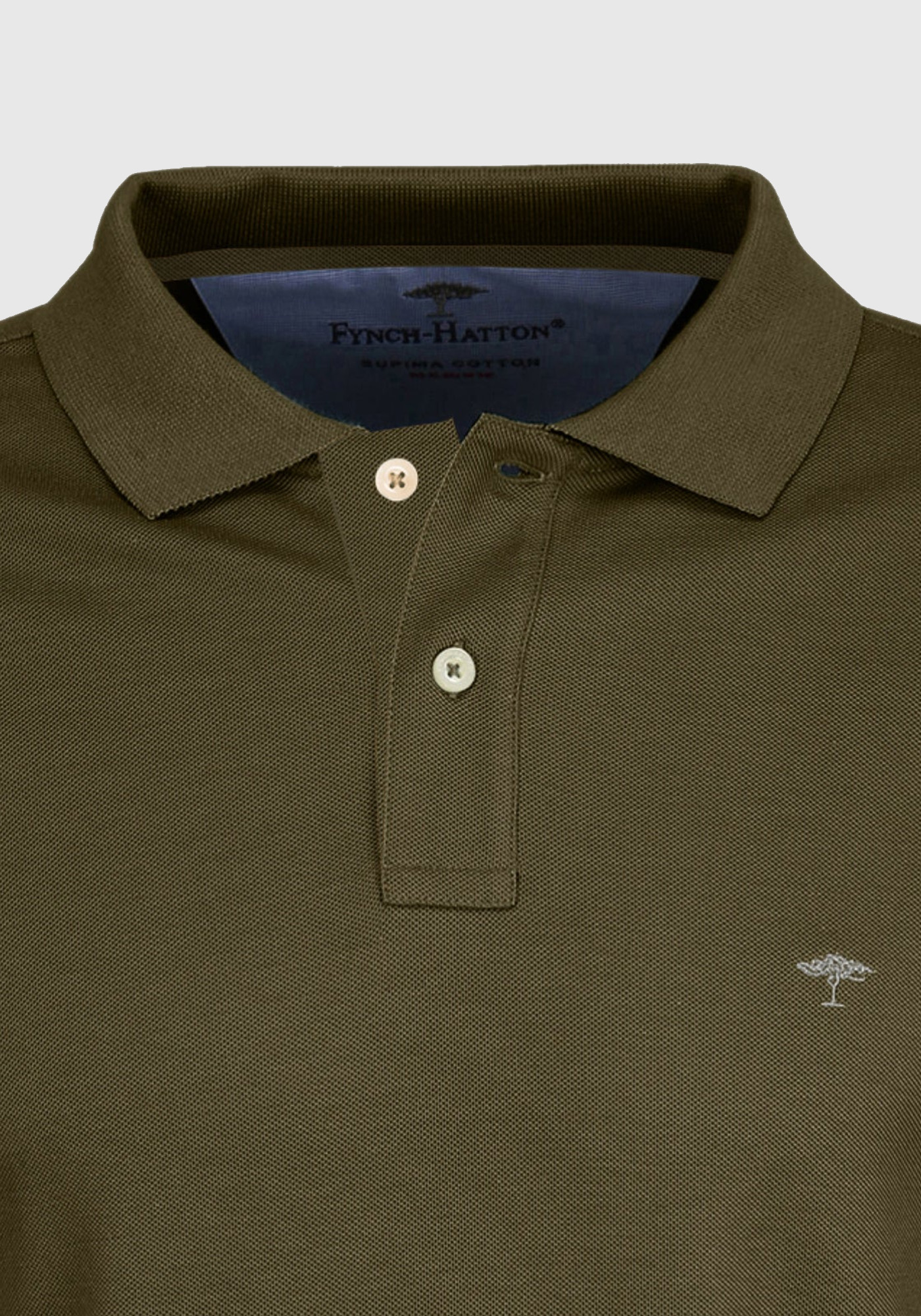 Fynch Hatton Polo της σειράς Supima Cotton - 1213 1701 704 Meadow