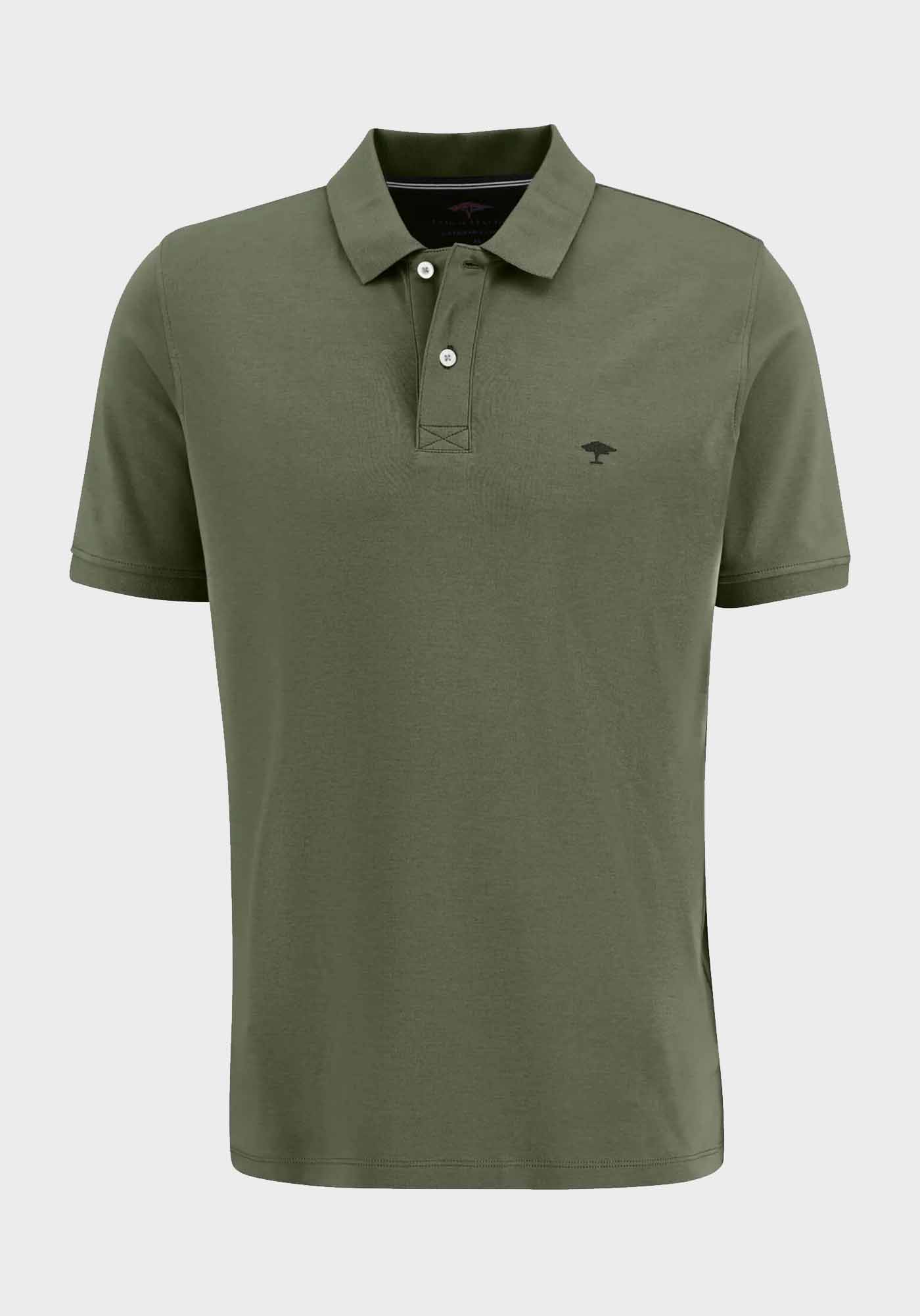 Fynch Hatton Polo Μπλούζα της σειράς Supima Cotton - 1313 1511 701 Dusty Olive
