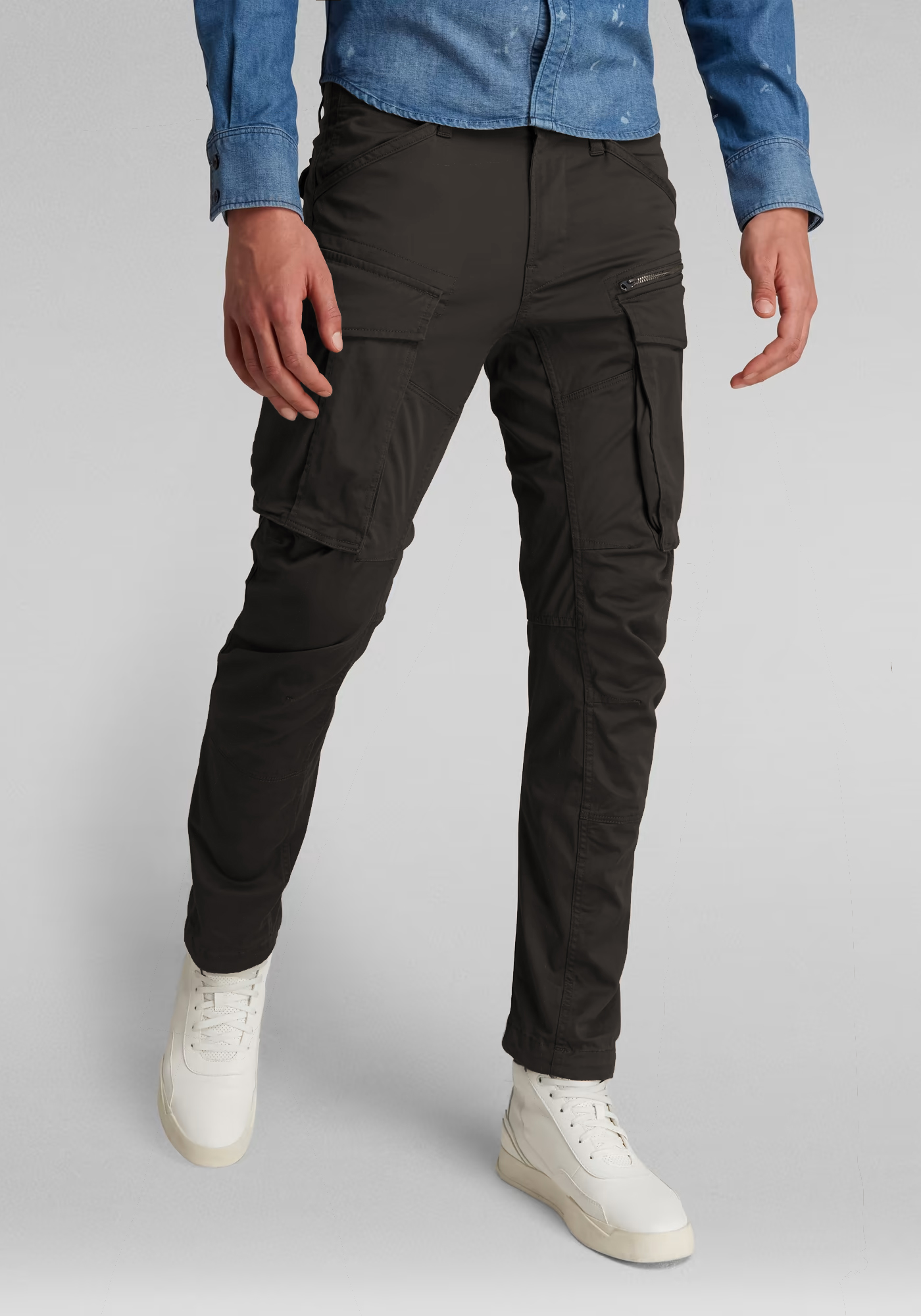 G Star Cargo Παντελόνι της σειράς Rovic Zip 3D Tapered - D02190 5126 1260 RS Grey